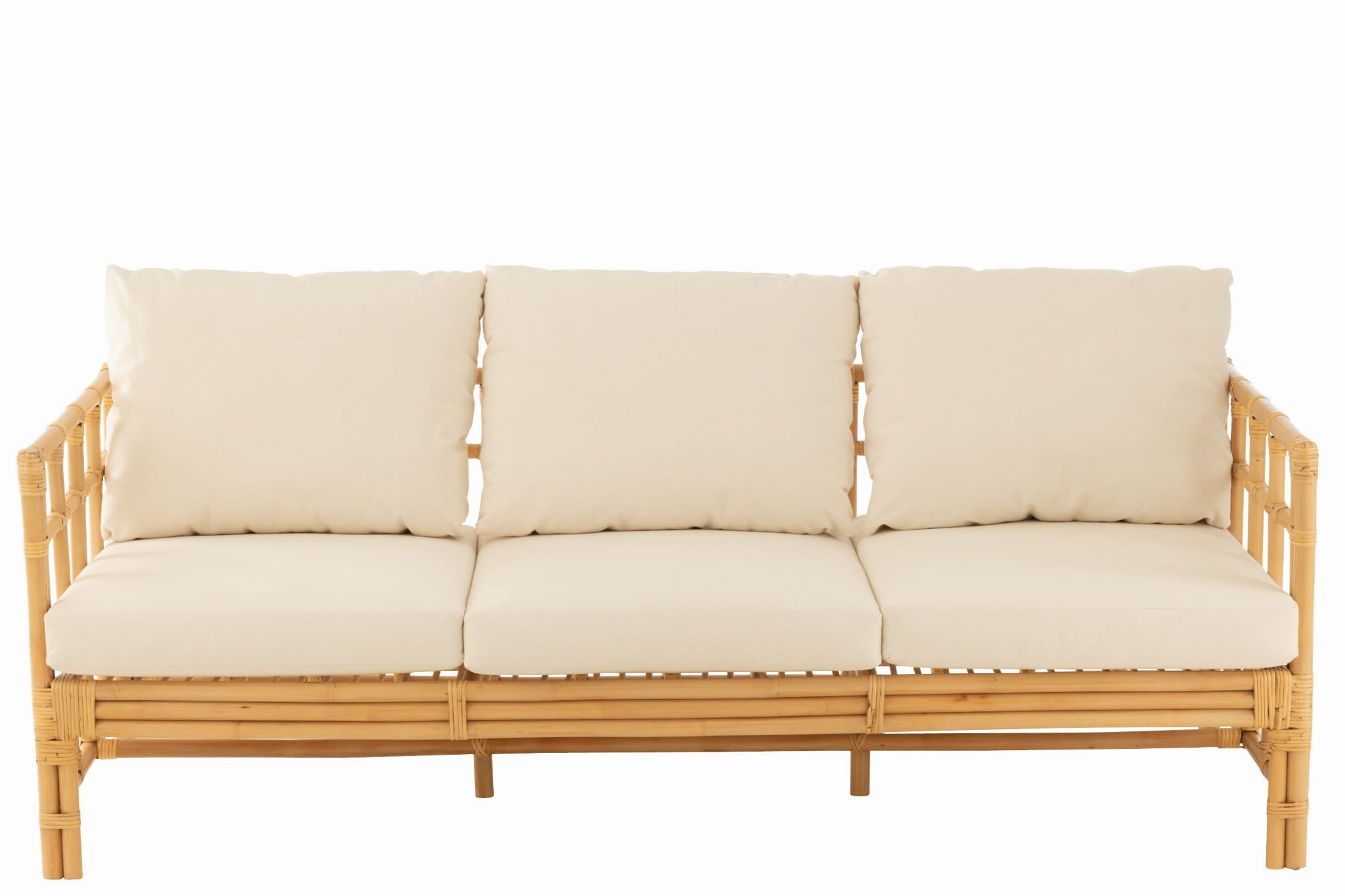 Sofa Elise 3 - osobowa 187 cm rattan naturalny J - LINE
