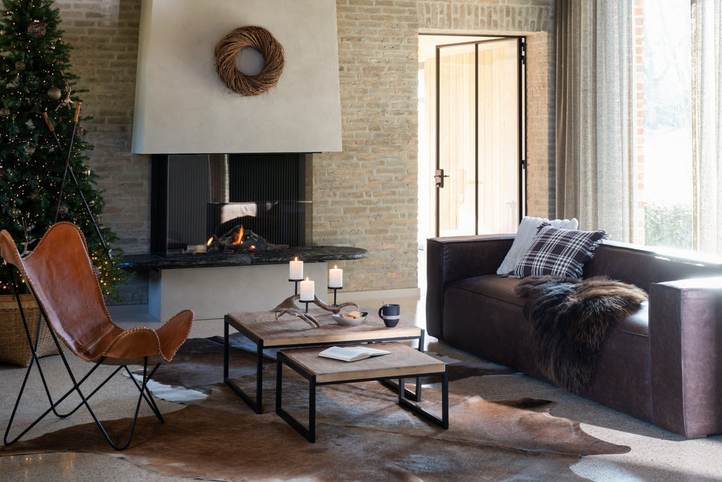 Sofa MODERNA 4 - osobowa 280 cm brązowa J - LINE