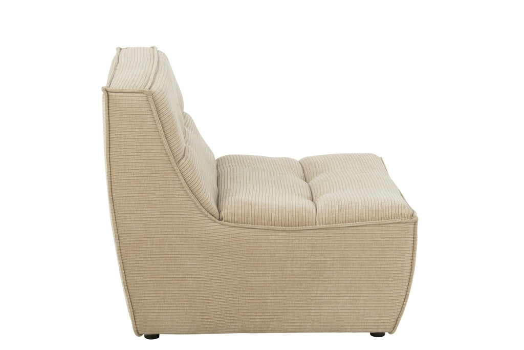 Sofa MONNO moduł ciemny beż sztruks 98x83x83 cm J - LINE