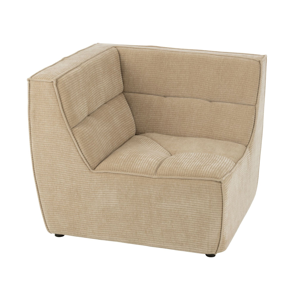 Sofa MONNO moduł narożny ciemny beż sztruks 98x98x83 cm