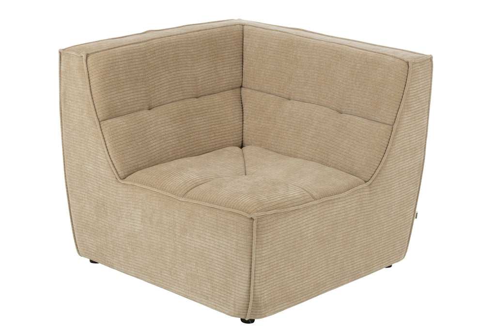 Sofa MONNO moduł narożny ciemny beż sztruks 98x98x83 cm