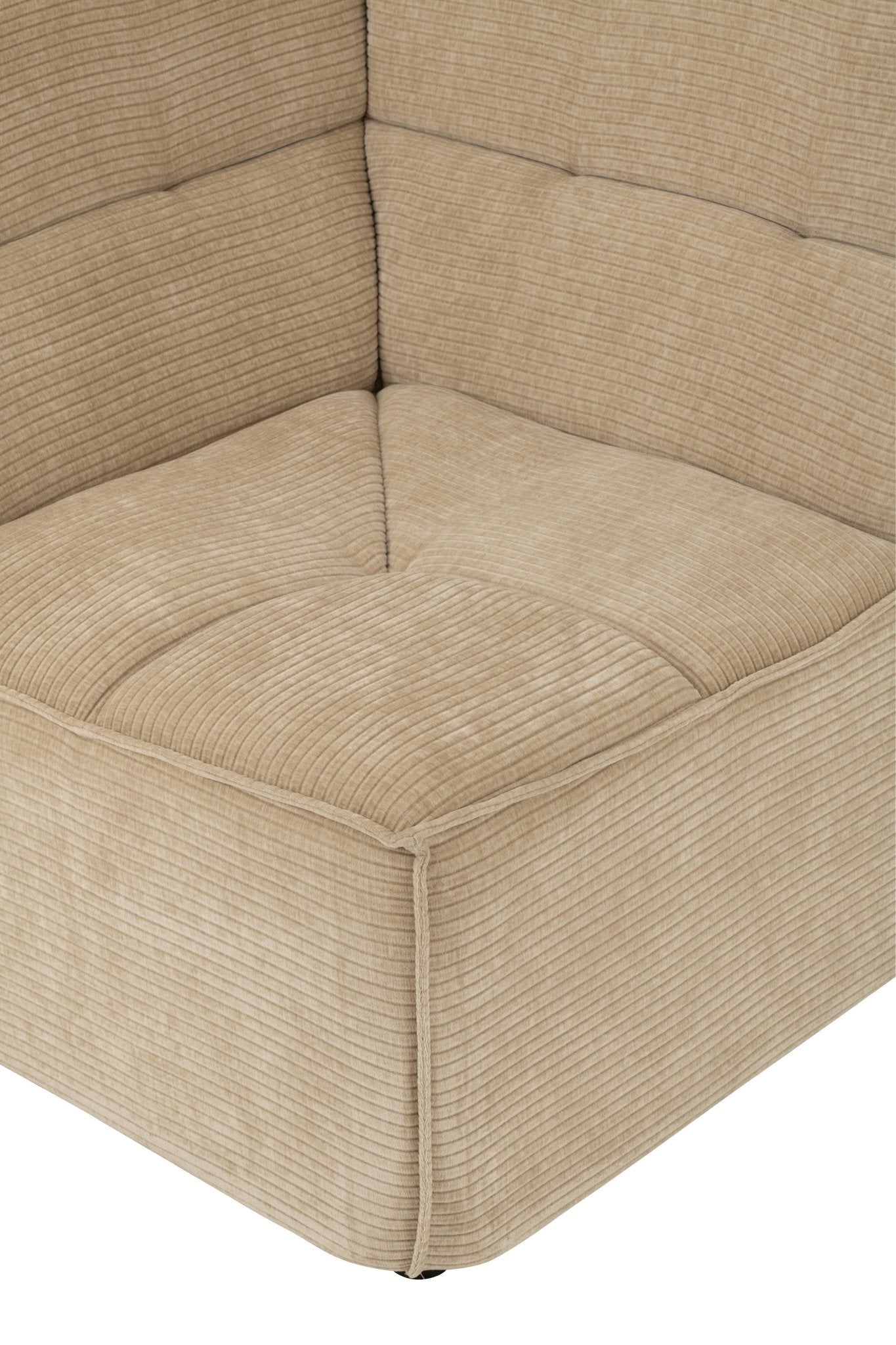 Sofa MONNO moduł narożny ciemny beż sztruks 98x98x83 cm