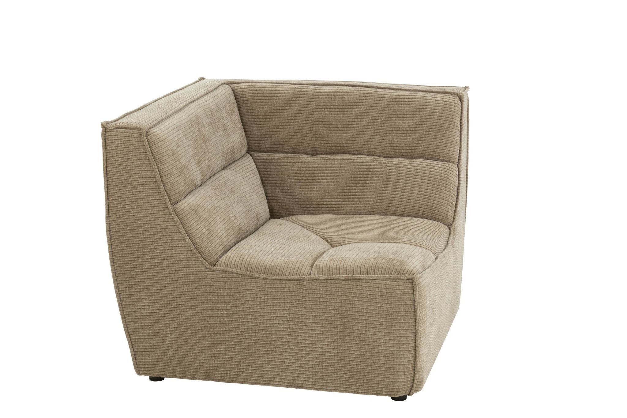 Sofa MONNO moduł narożny taupe sztruks 98x98x83 cm J - LINE