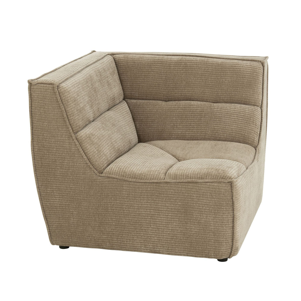 Sofa MONNO moduł narożny taupe sztruks 98x98x83 cm J - LINE