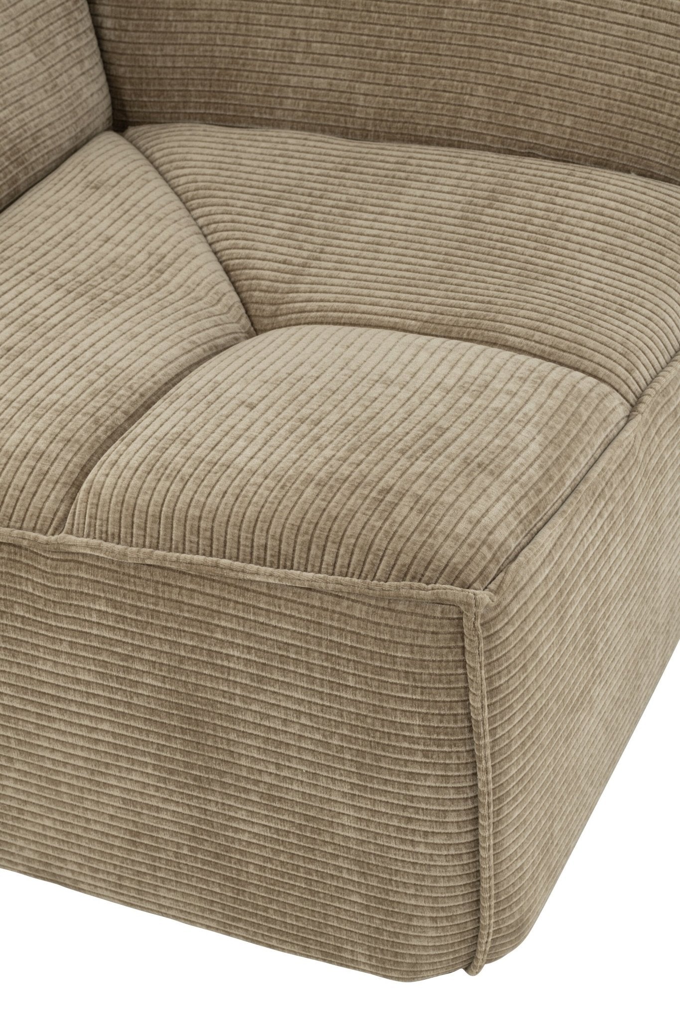 Sofa MONNO moduł narożny taupe sztruks 98x98x83 cm J - LINE