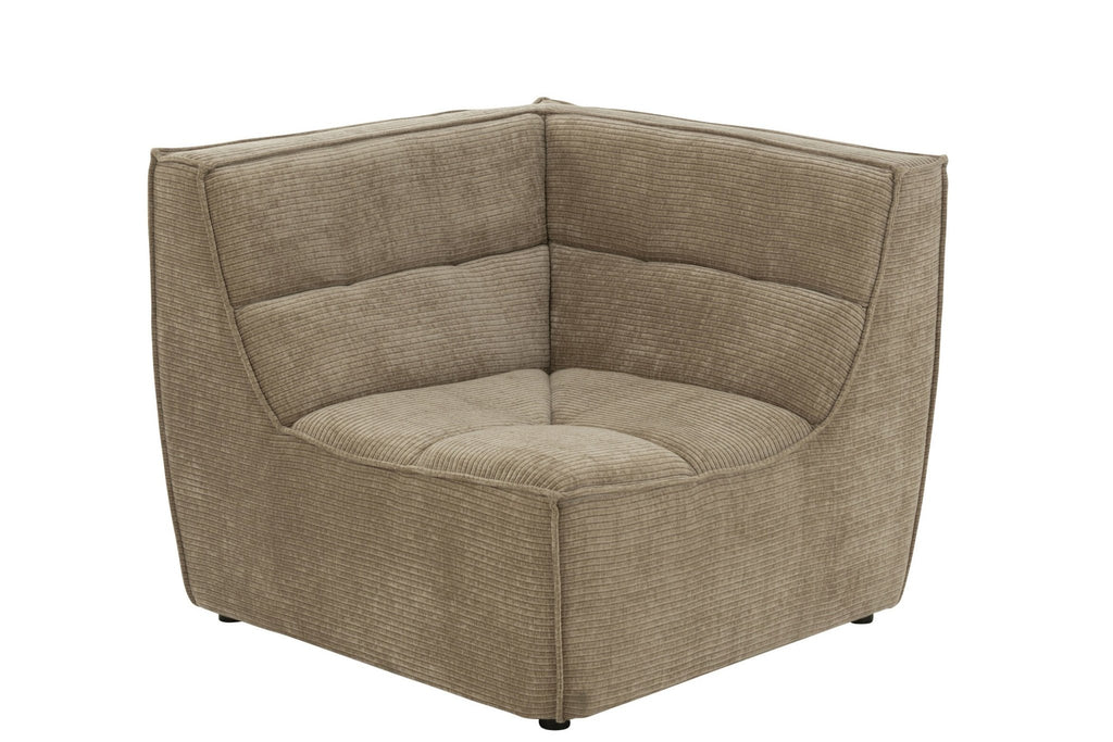 Sofa MONNO moduł narożny taupe sztruks 98x98x83 cm J - LINE