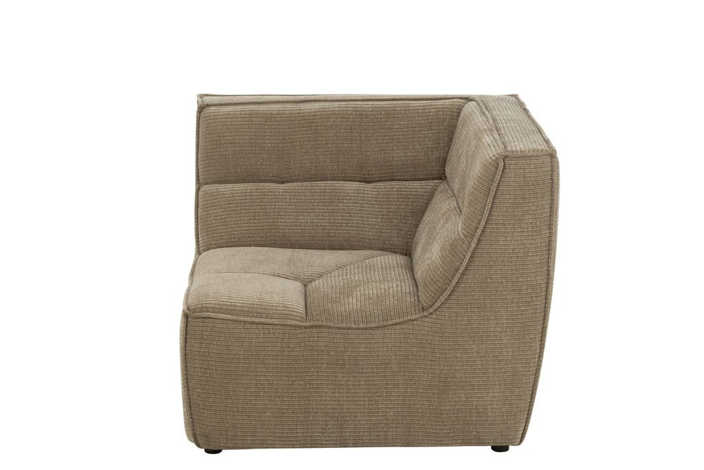 Sofa MONNO moduł narożny taupe sztruks 98x98x83 cm J - LINE
