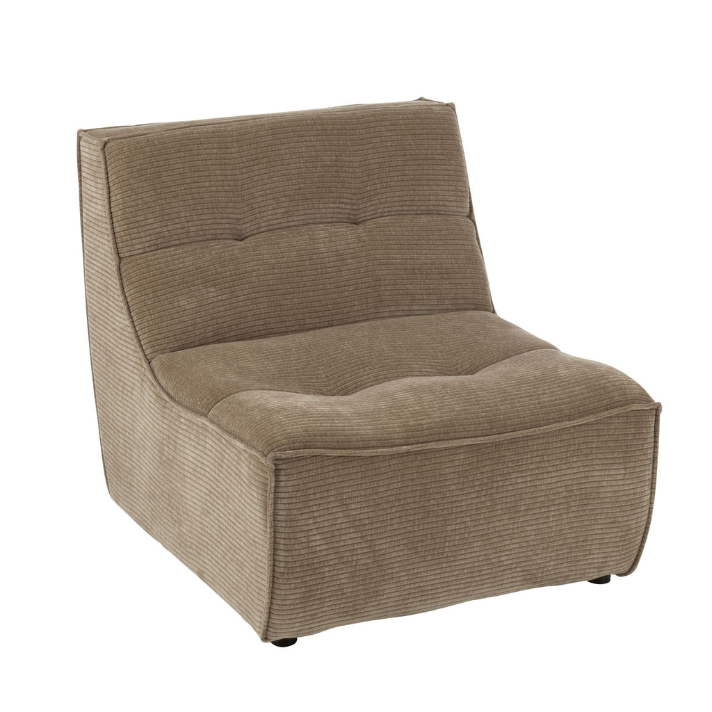 Sofa MONNO moduł taupe sztruks 98x83x83 cm J - LINE
