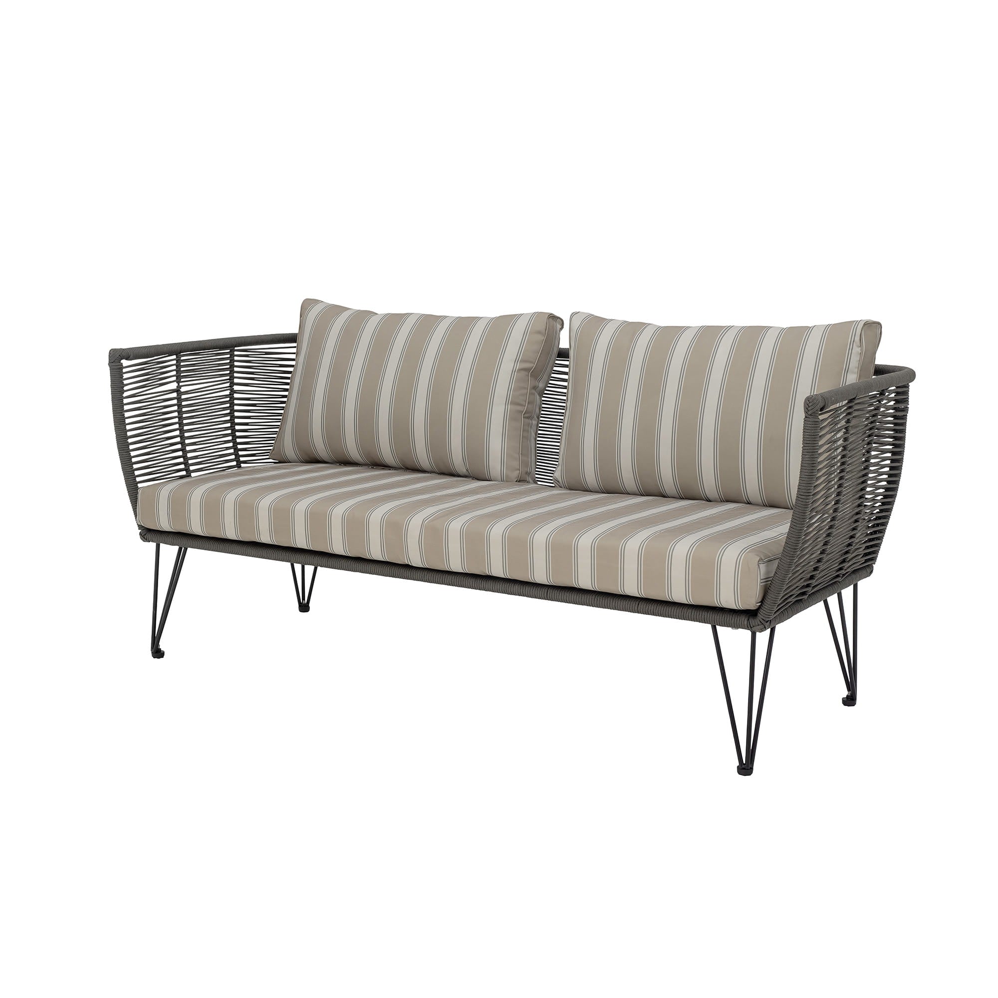 Sofa ogrodowa Mundo zielona metalowa 175 cm Bloomingville