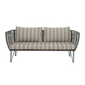 Sofa ogrodowa Mundo zielona metalowa 175 cm Bloomingville