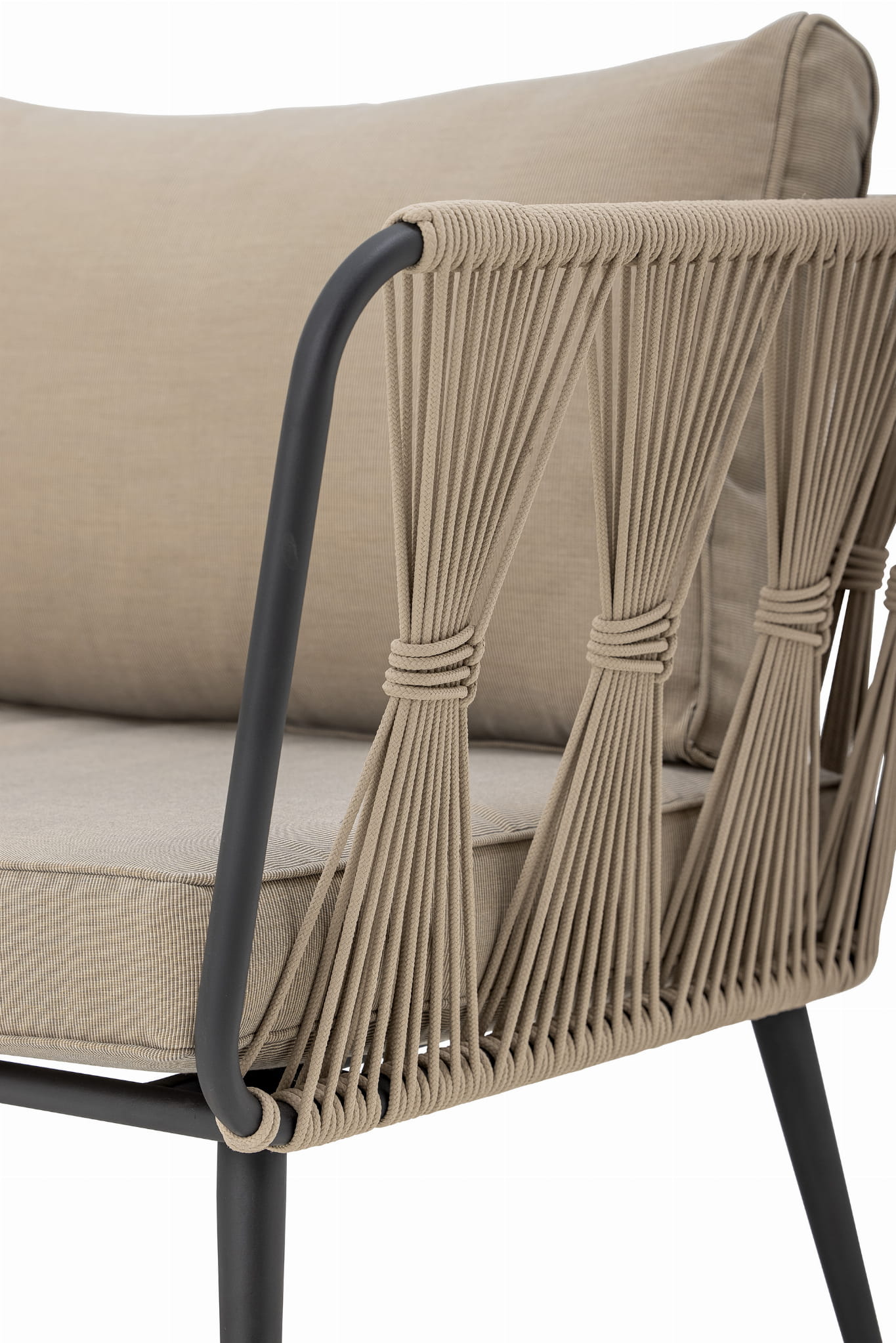 Sofa Pavone brązowa metalowa Bloomingville