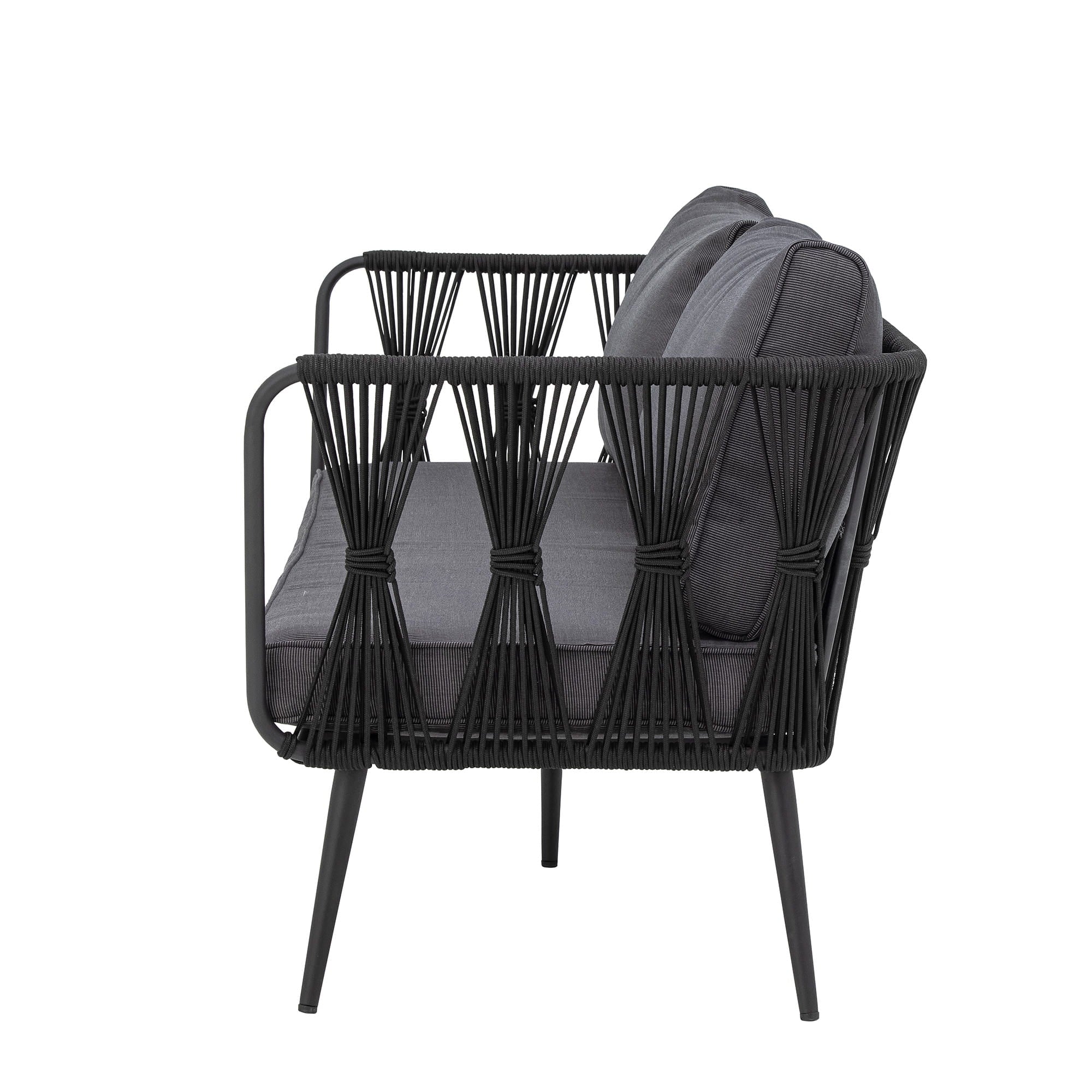 Sofa Pavone czarna metalowa Bloomingville
