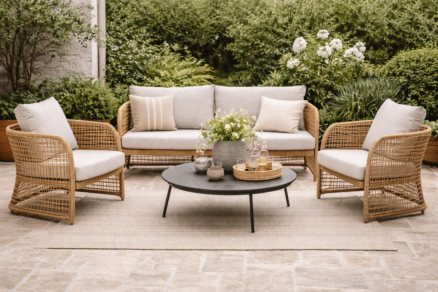 Sofa Penzano polirattan Bloomingville