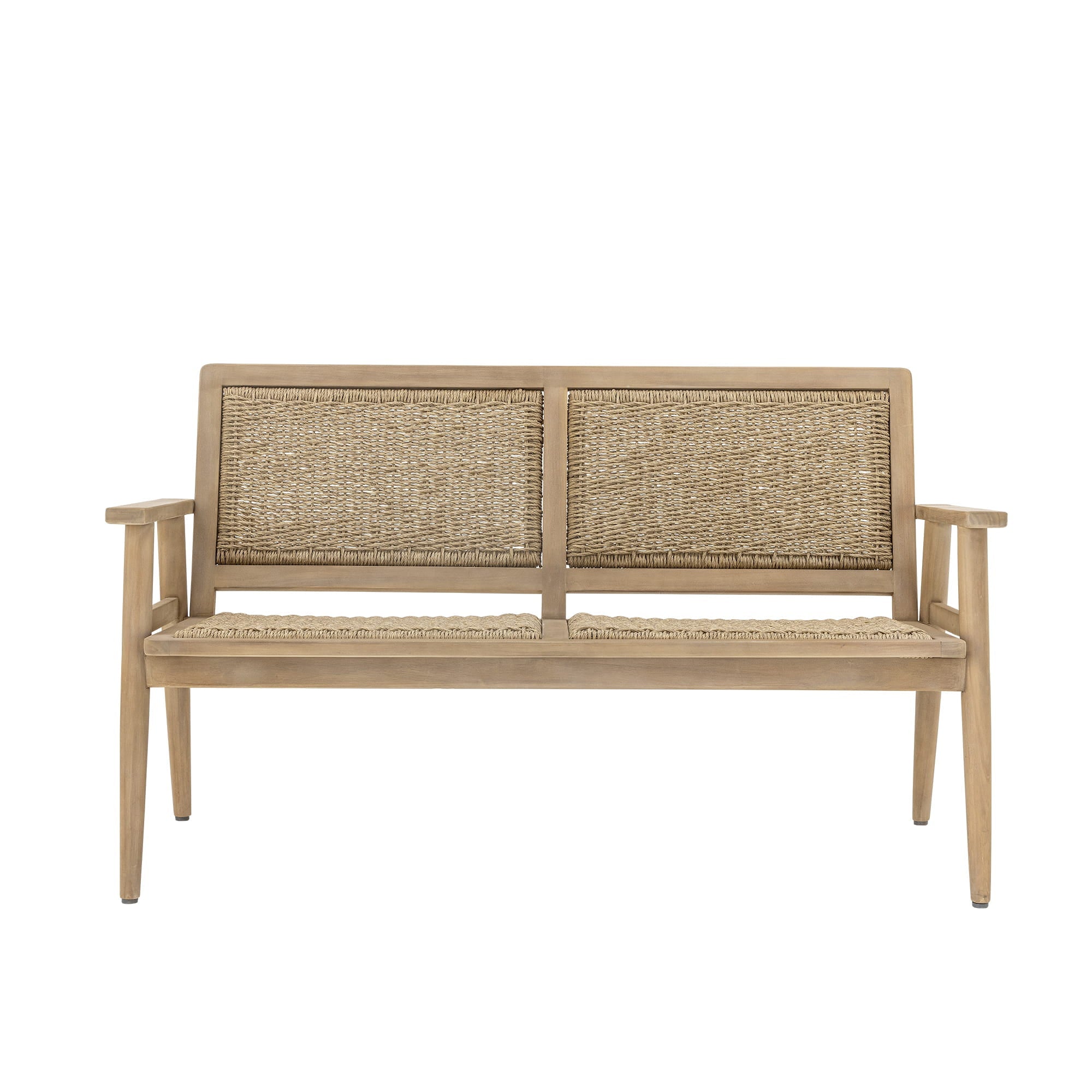 Sofa Sorrento drewno plecionka Bloomingville