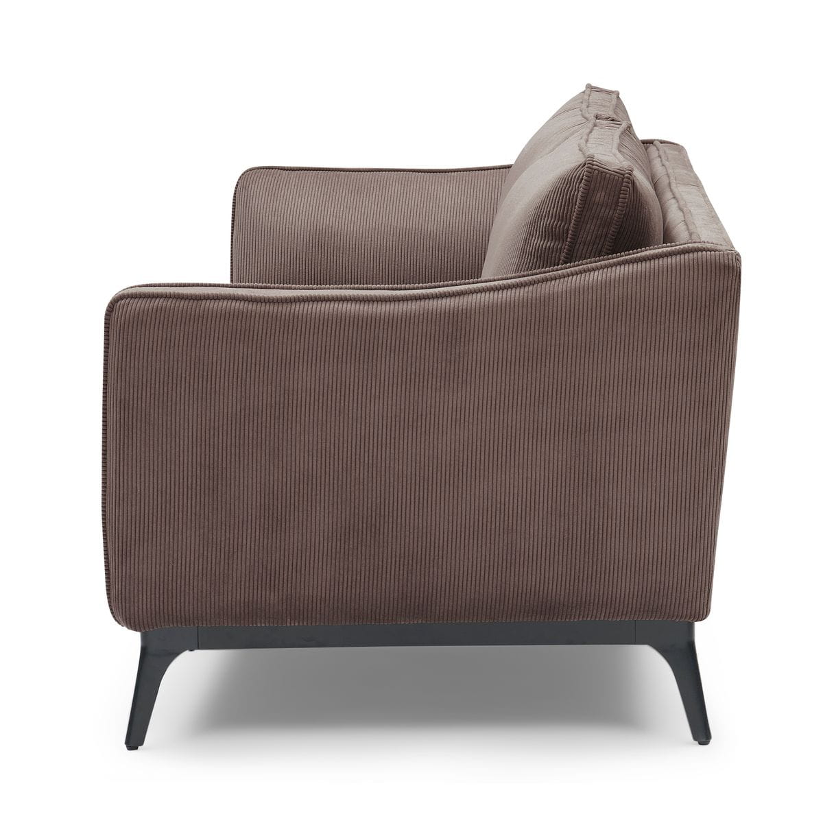 Sofa ze sztruksu Cleo 2 - osobowa 165 cm czekoladowy Zago