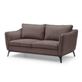 Sofa ze sztruksu Cleo 2 - osobowa 165 cm czekoladowy Zago
