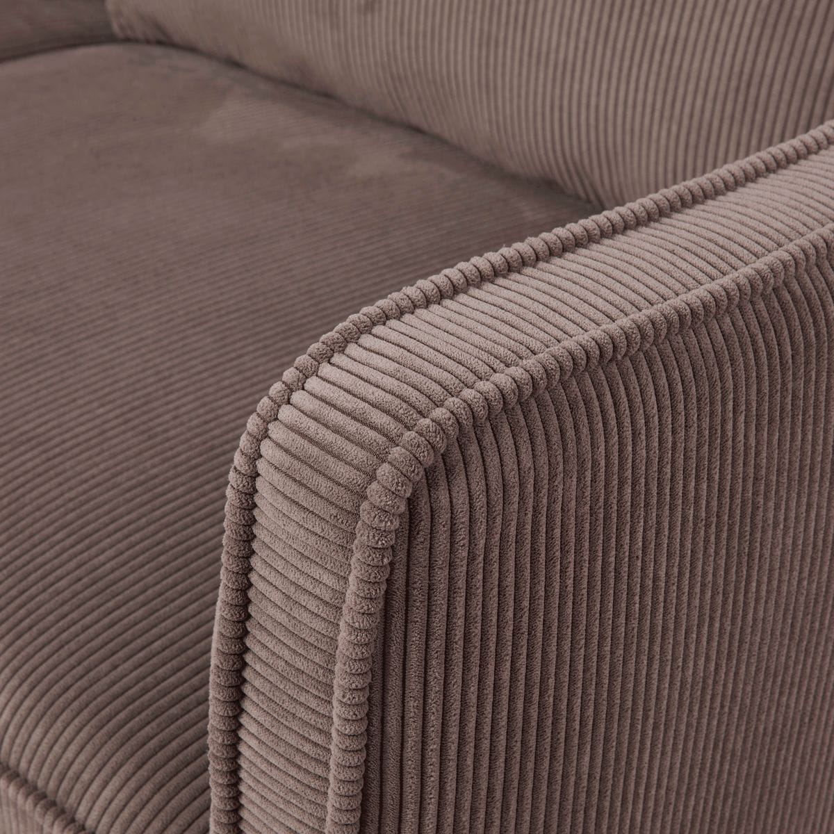Sofa ze sztruksu Cleo 2 - osobowa 165 cm czekoladowy Zago