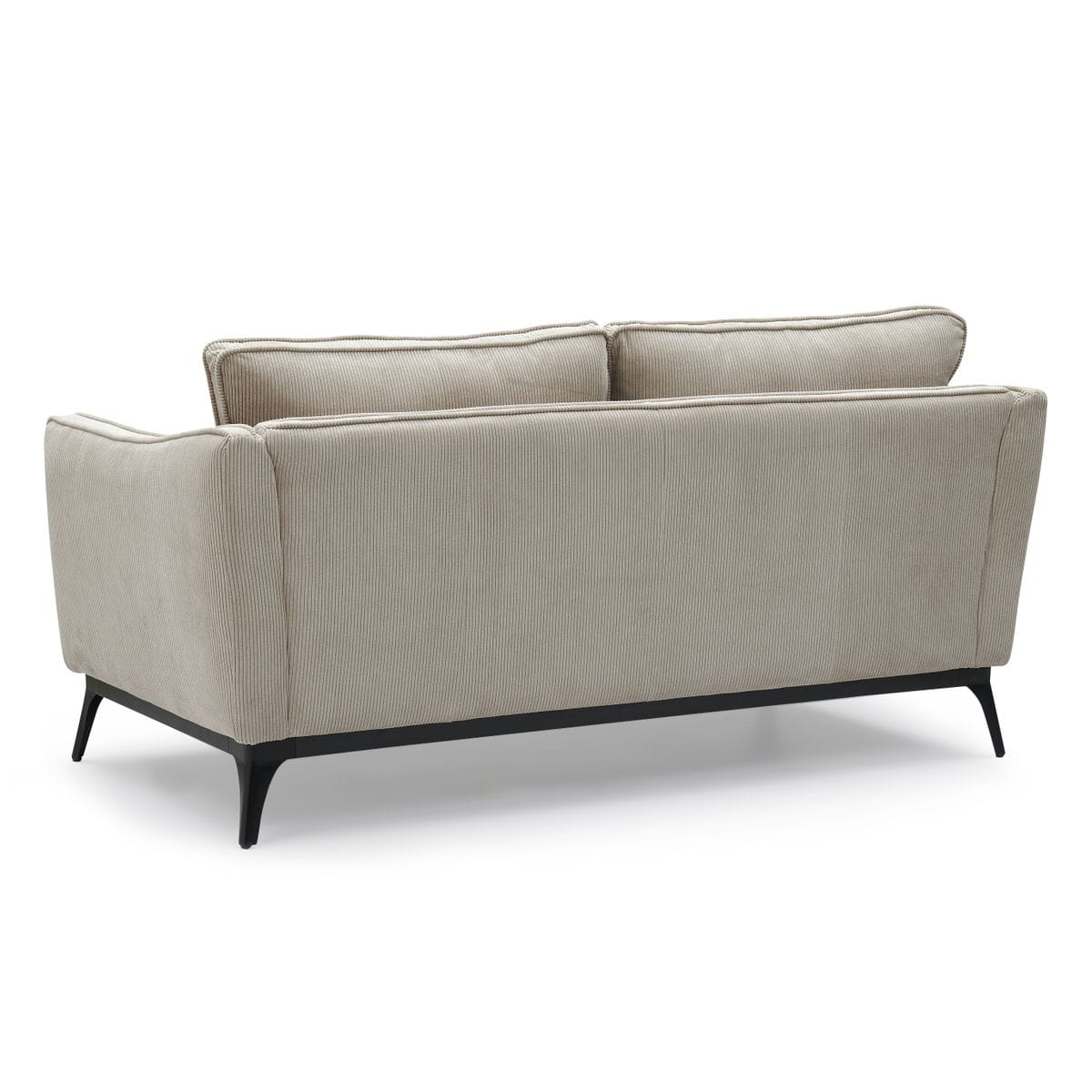Sofa ze sztruksu Cleo 2 - osobowa 165 cm jasny beż Zago