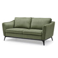 Sofa ze sztruksu Cleo 2 - osobowa 165 cm khaki Zago
