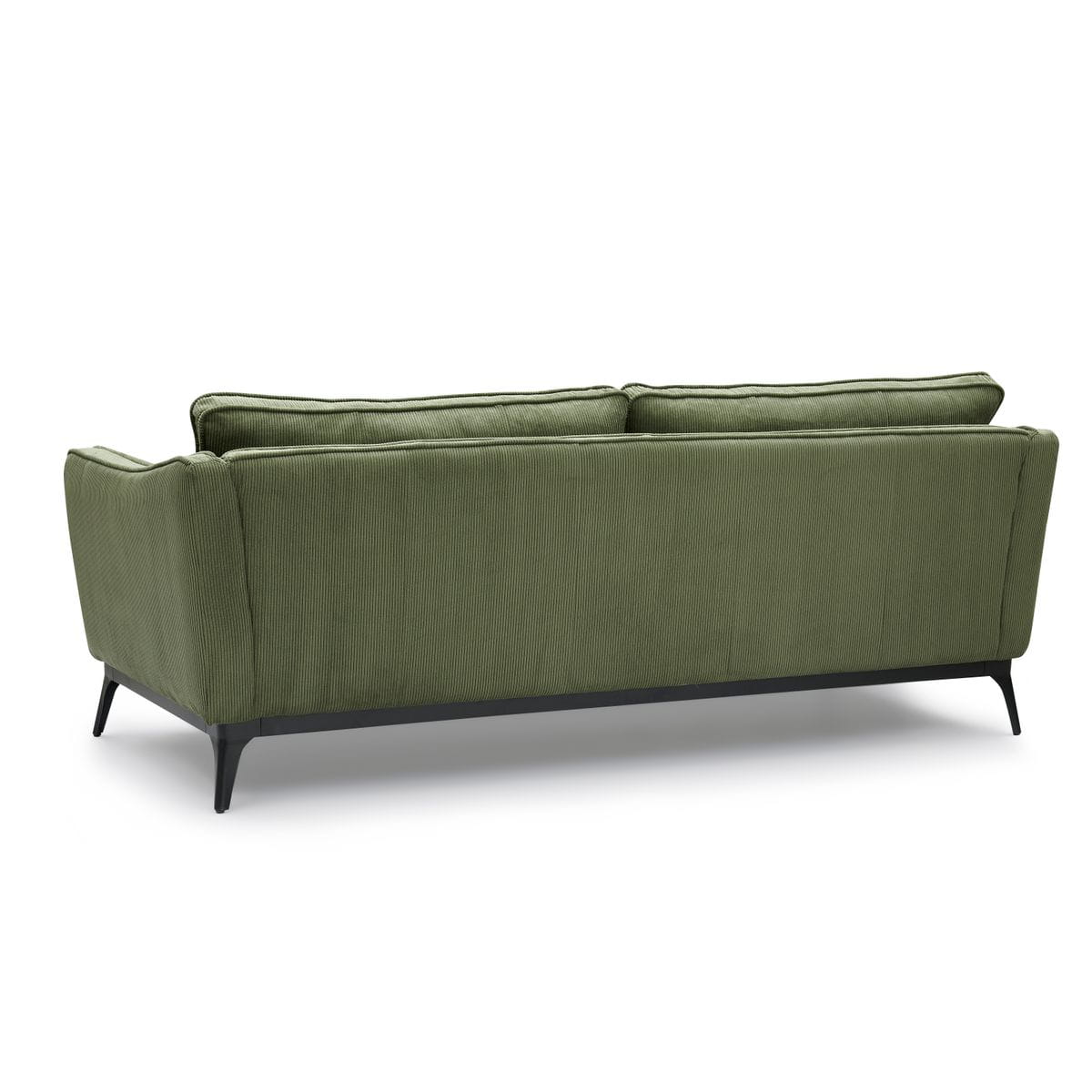 Sofa ze sztruksu Cleo 3 - osobowa 206 cm khaki Zago