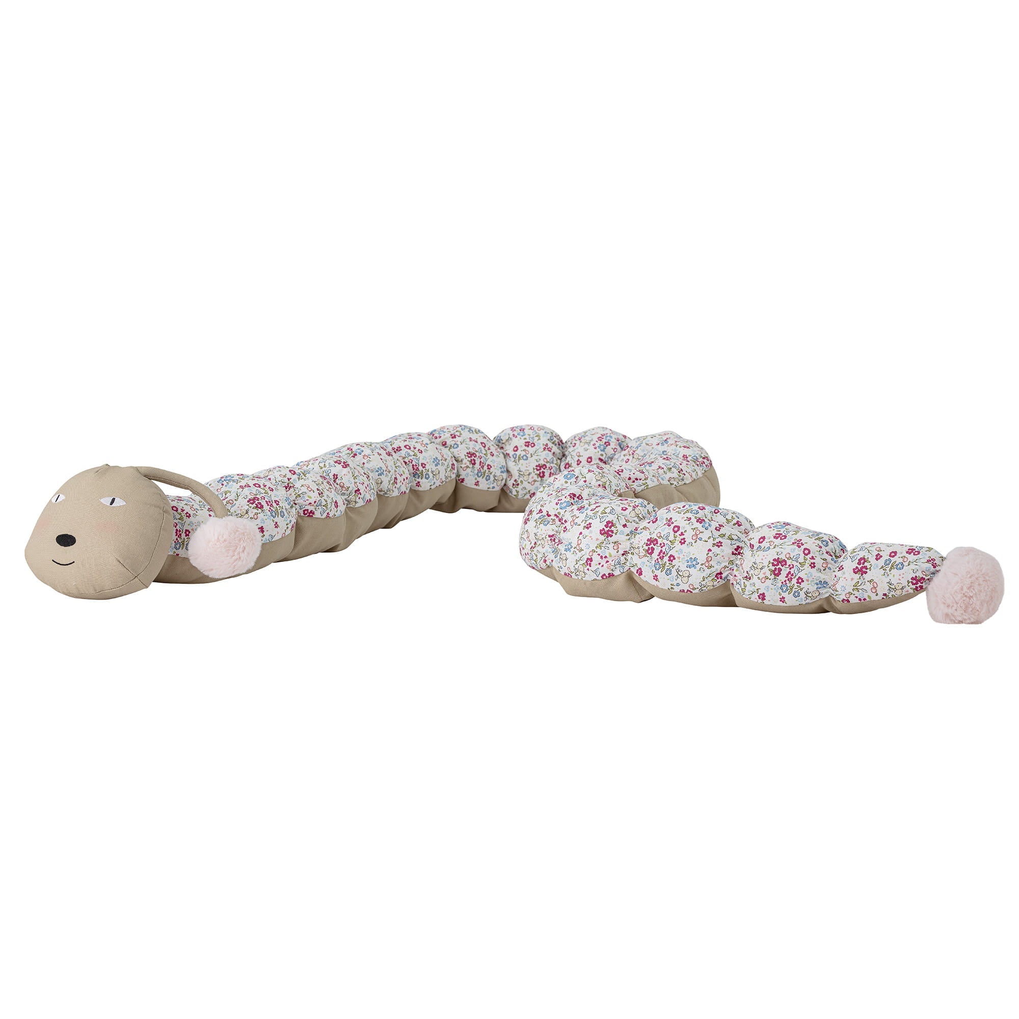 Sofi Pluszak róż bawełna miękka gąsienica 115 cm Bloomingville