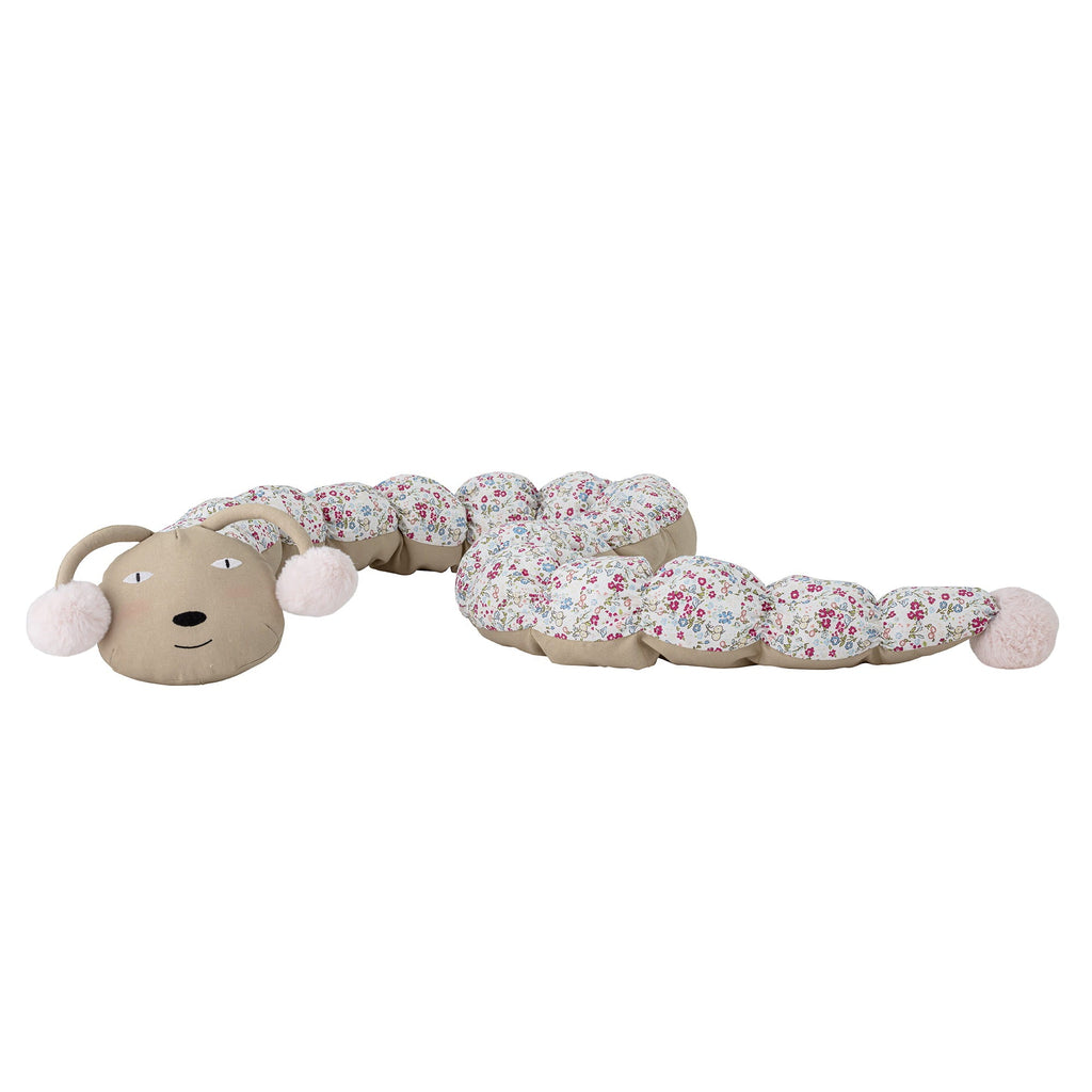 Sofi Pluszak róż bawełna miękka gąsienica 115 cm Bloomingville