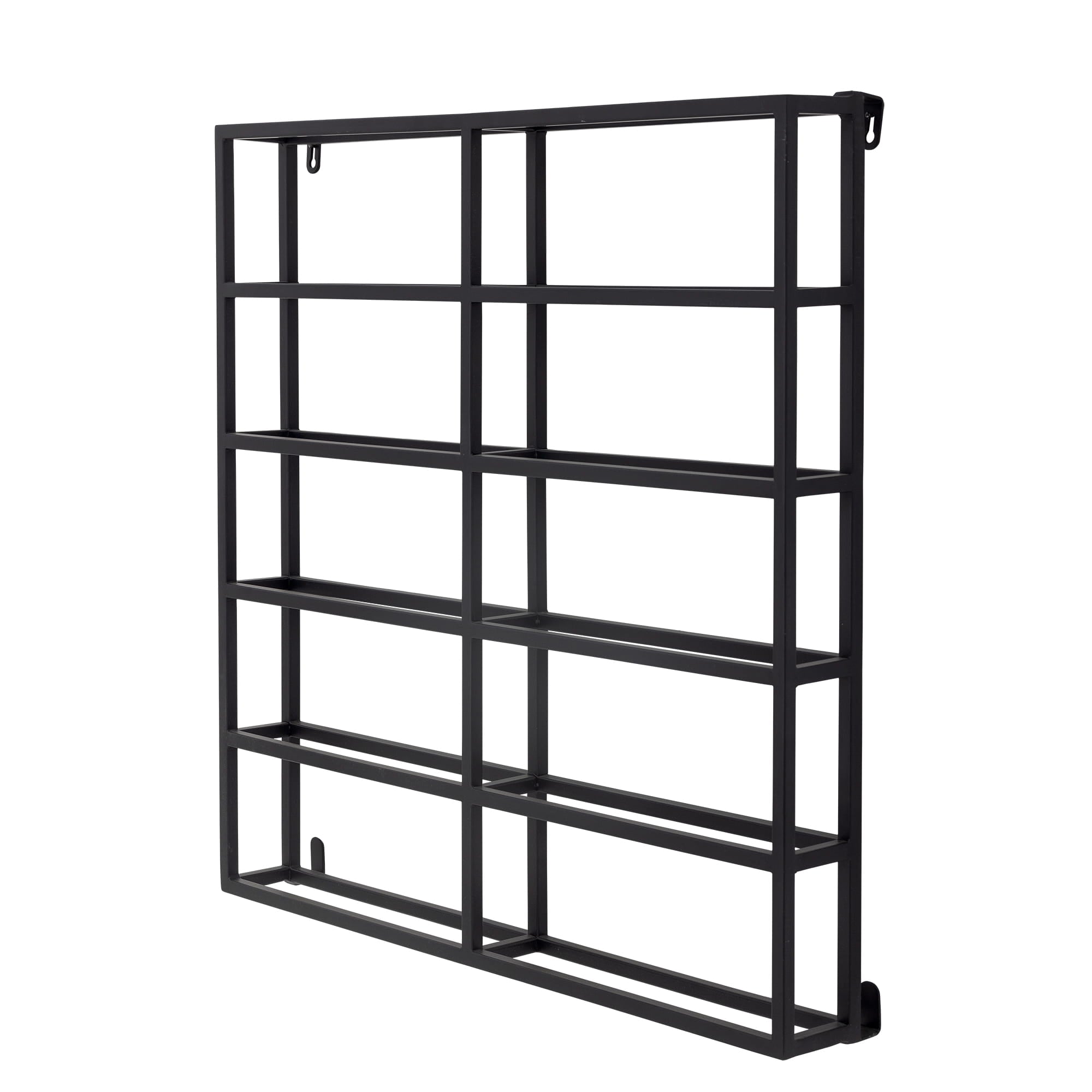 Stojak na wino Magne czarny metalowy 67x67x10 cm Bloomingville