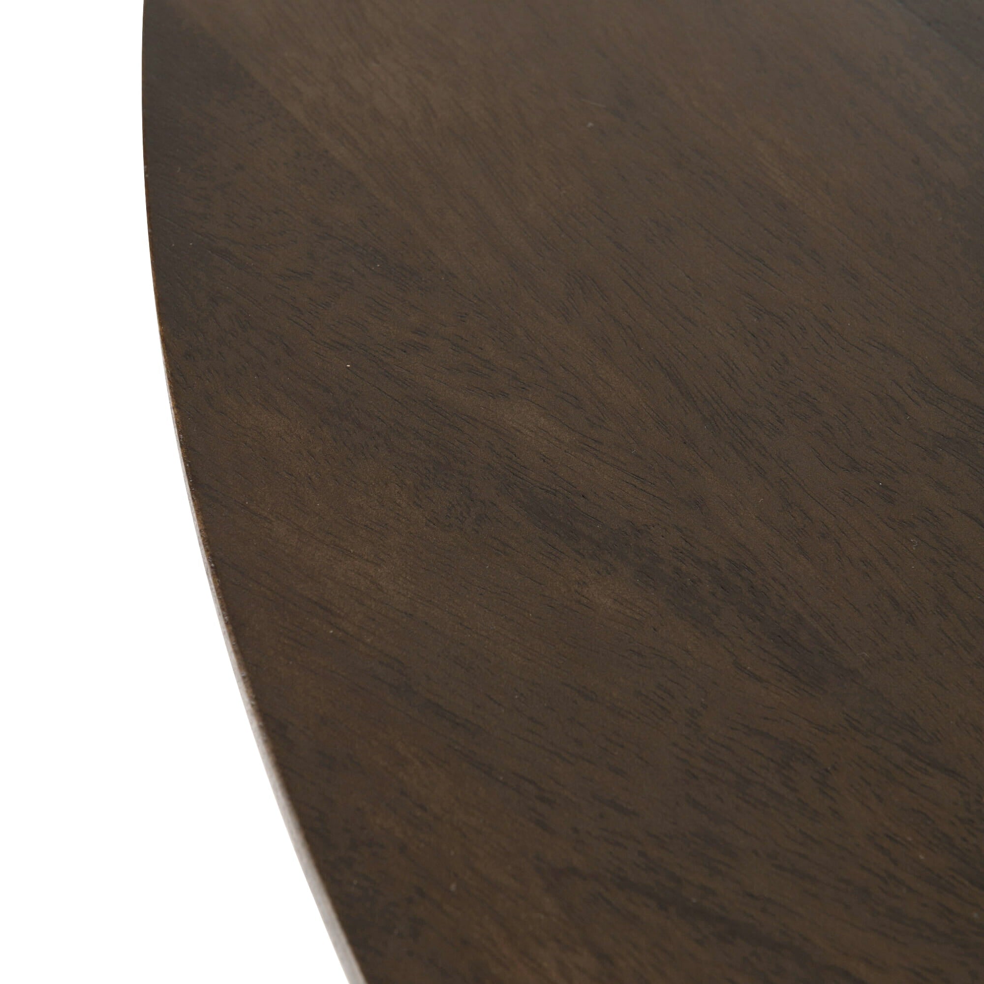 Stół CONIE do jadalni okrągły 110 cm drewno mango brązowy J - LINE