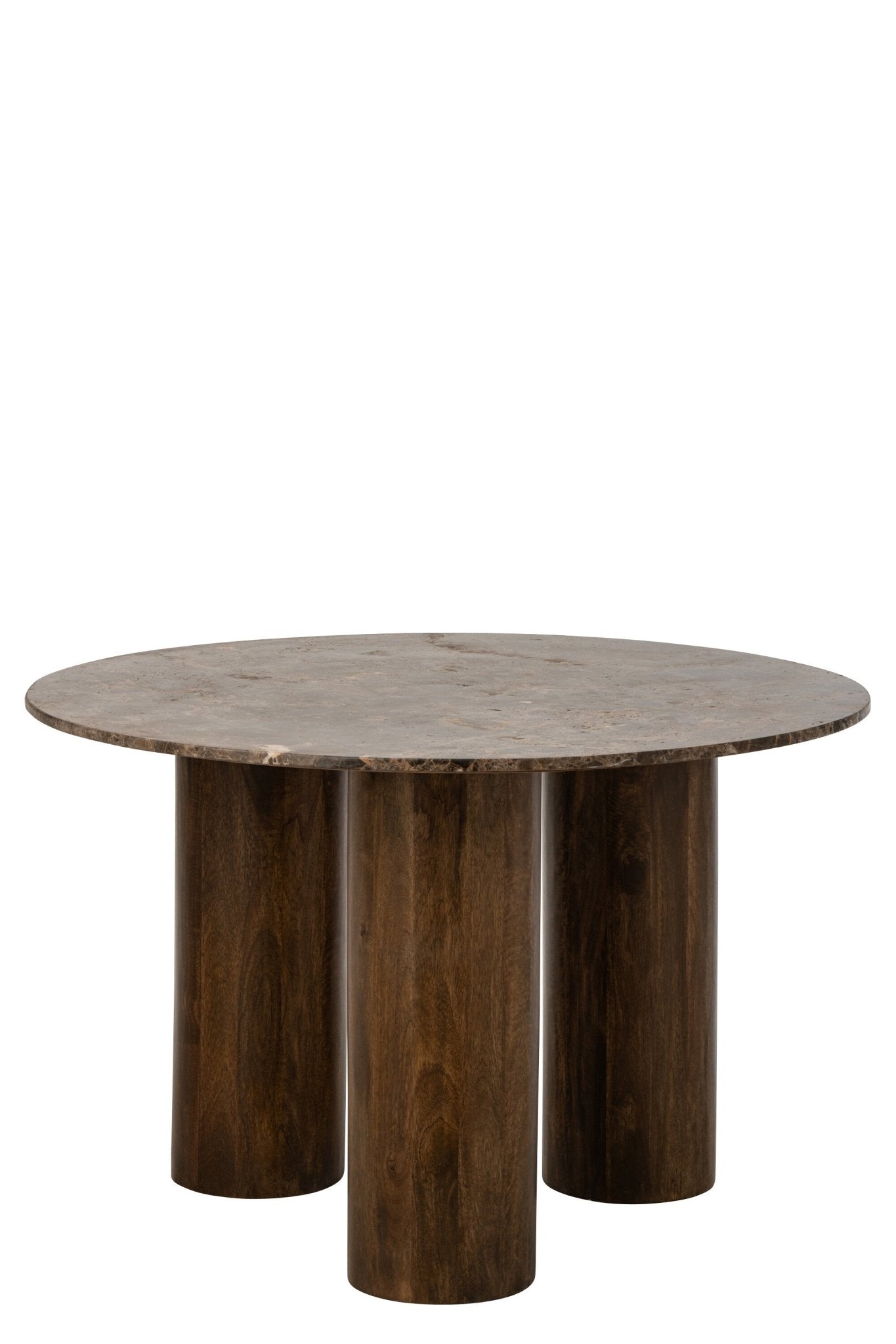 Stół do jadalni EMPERA okrągły marmur 120x76 cm J - LINE