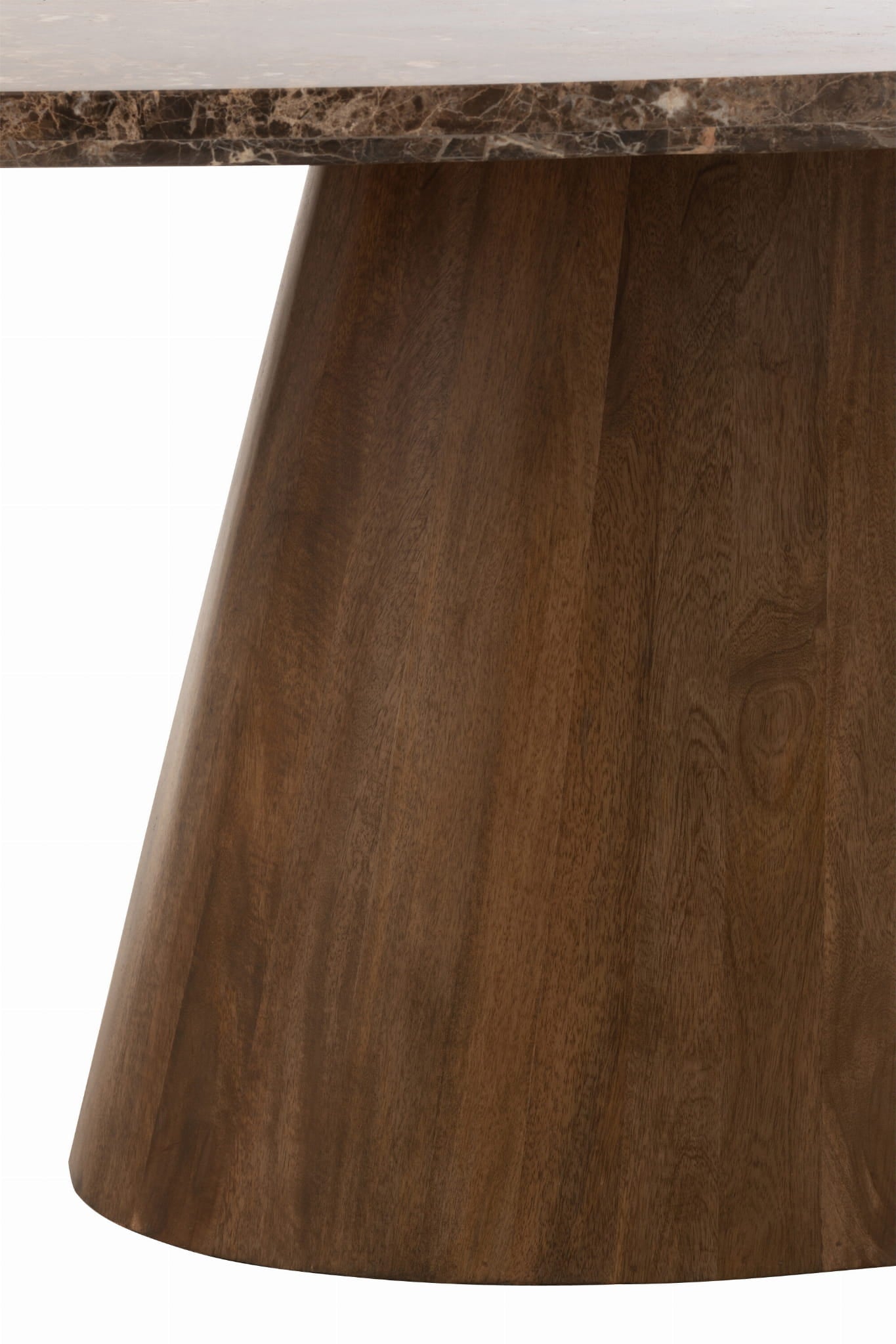 Stół do jadalni EMPERADOR owalny marmur 210x100x77 cm J - LINE