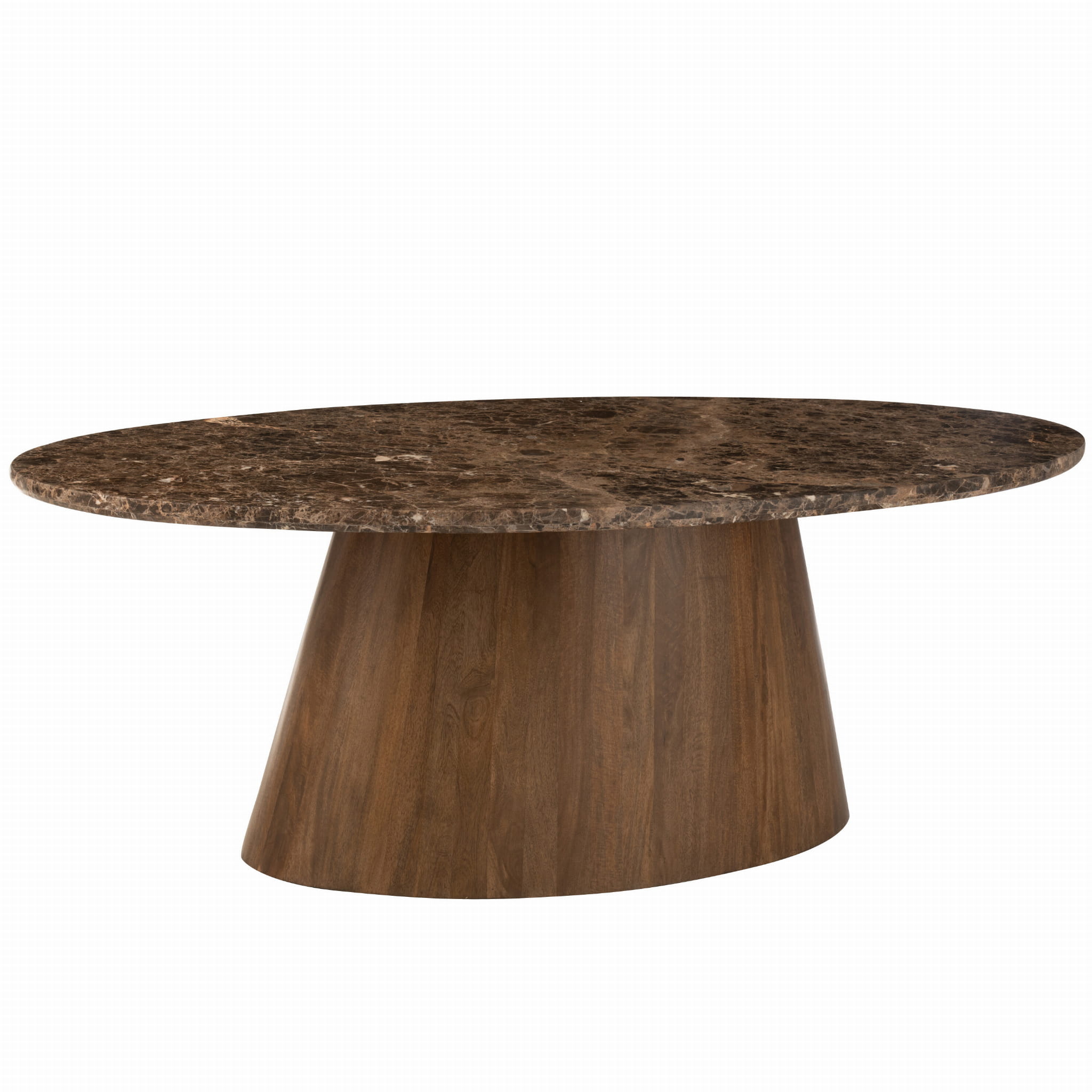 Stół do jadalni EMPERADOR owalny marmur 210x100x77 cm J - LINE
