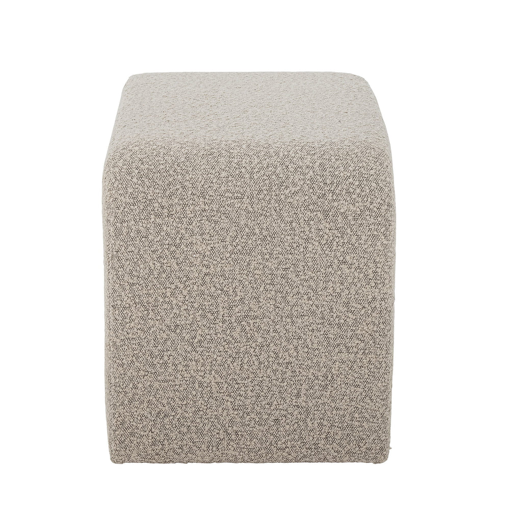 Stołek Bobbie boucle puf beżowy 70xH45x40 cm Bloomingville