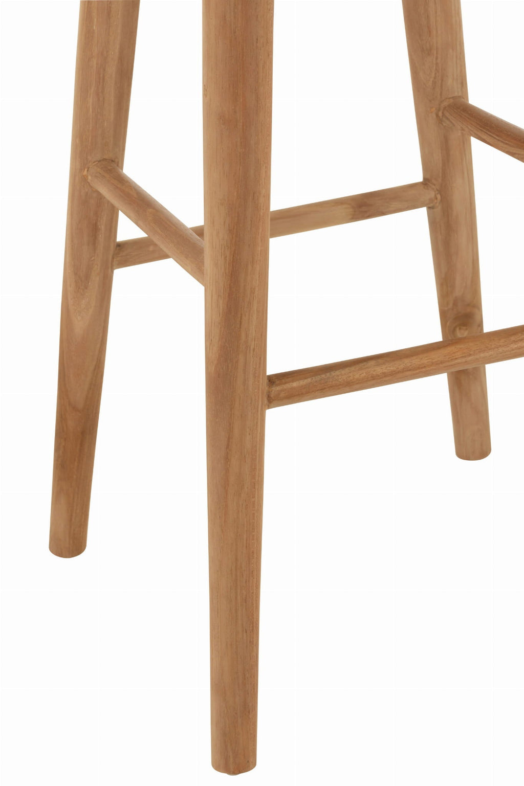 Stołek Farmhouse Mika 66 cm barowy z drewna tekowego J - LINE