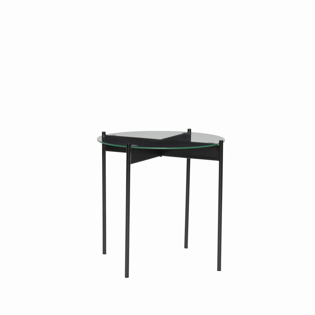 Stolik boczny Beam czarny ø45xh42cm Hübsch