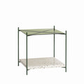Stolik boczny Niche zielony/terrazzo 42x42xh43cm Hübsch