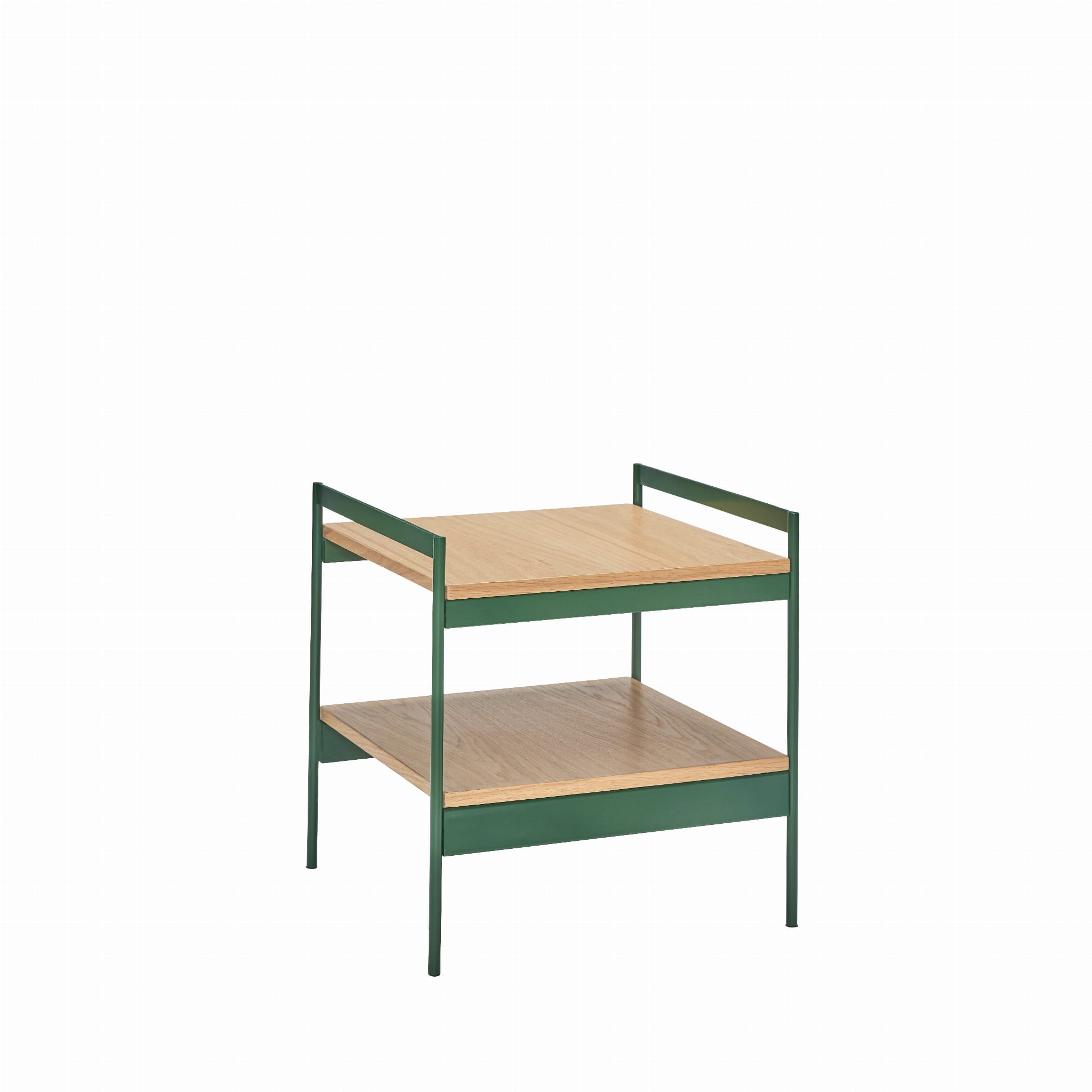 Stolik Jaunty zielony/naturalny 43x43xh45cm Hübsch