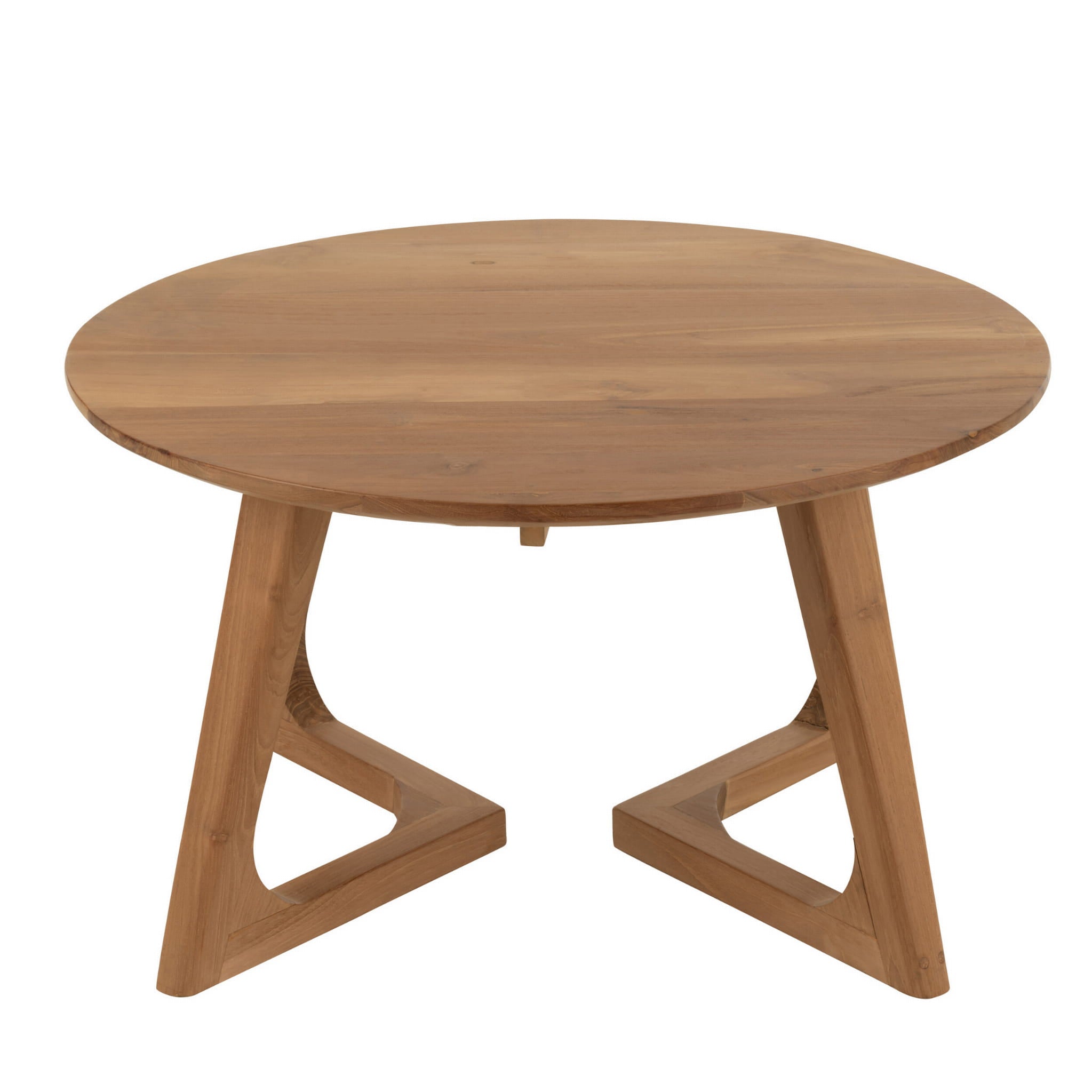 Stolik kawowy Bruni drewno tekowe ø80x45 cm J - LINE