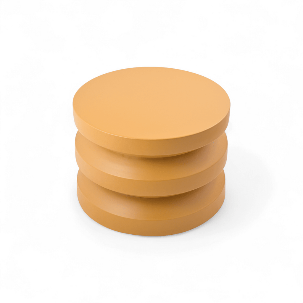 Stolik kawowy BUMPI okrągły metalowy karmelowy ø60x42 cm Zago