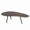 Stolik kawowy Drop duży brązowy metal 119x71x37cm J - LINE