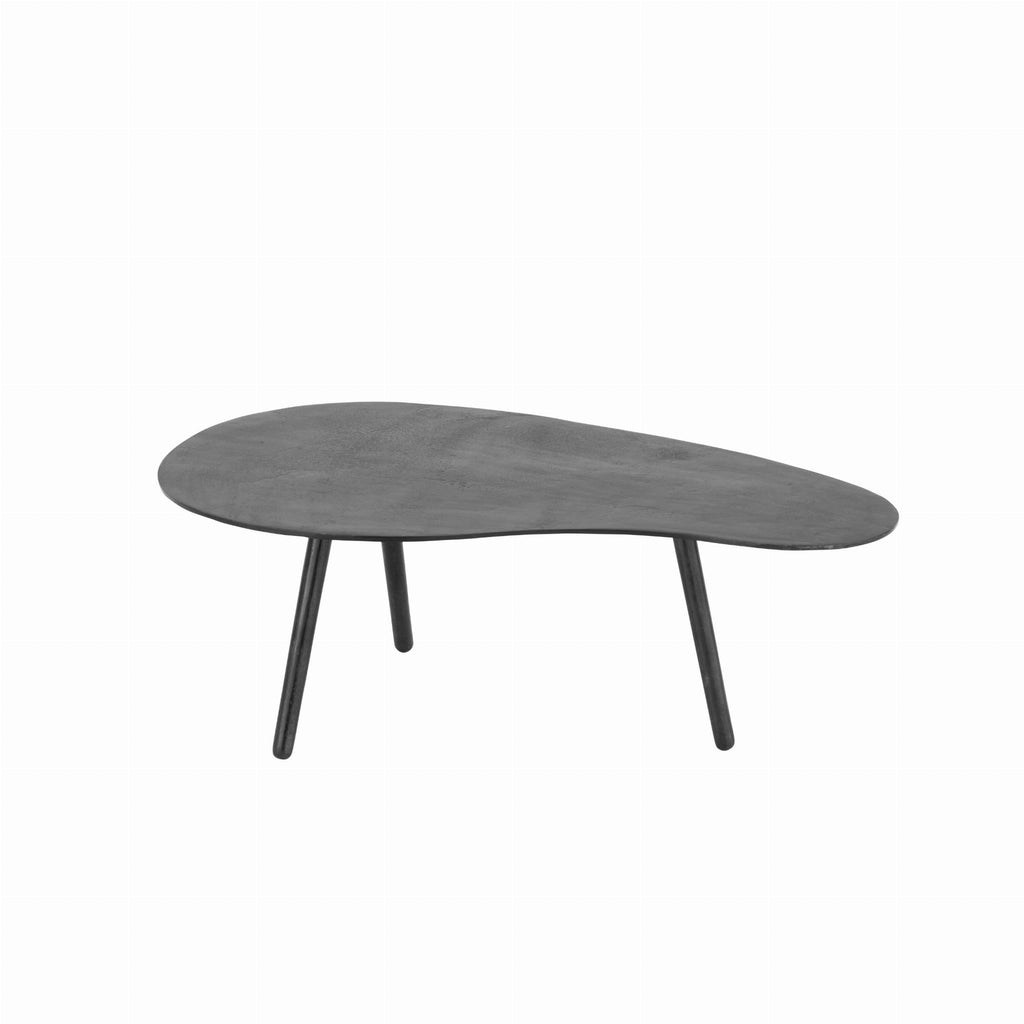 Stolik kawowy Drop mały czarny metal 89x53x32cm J - LINE