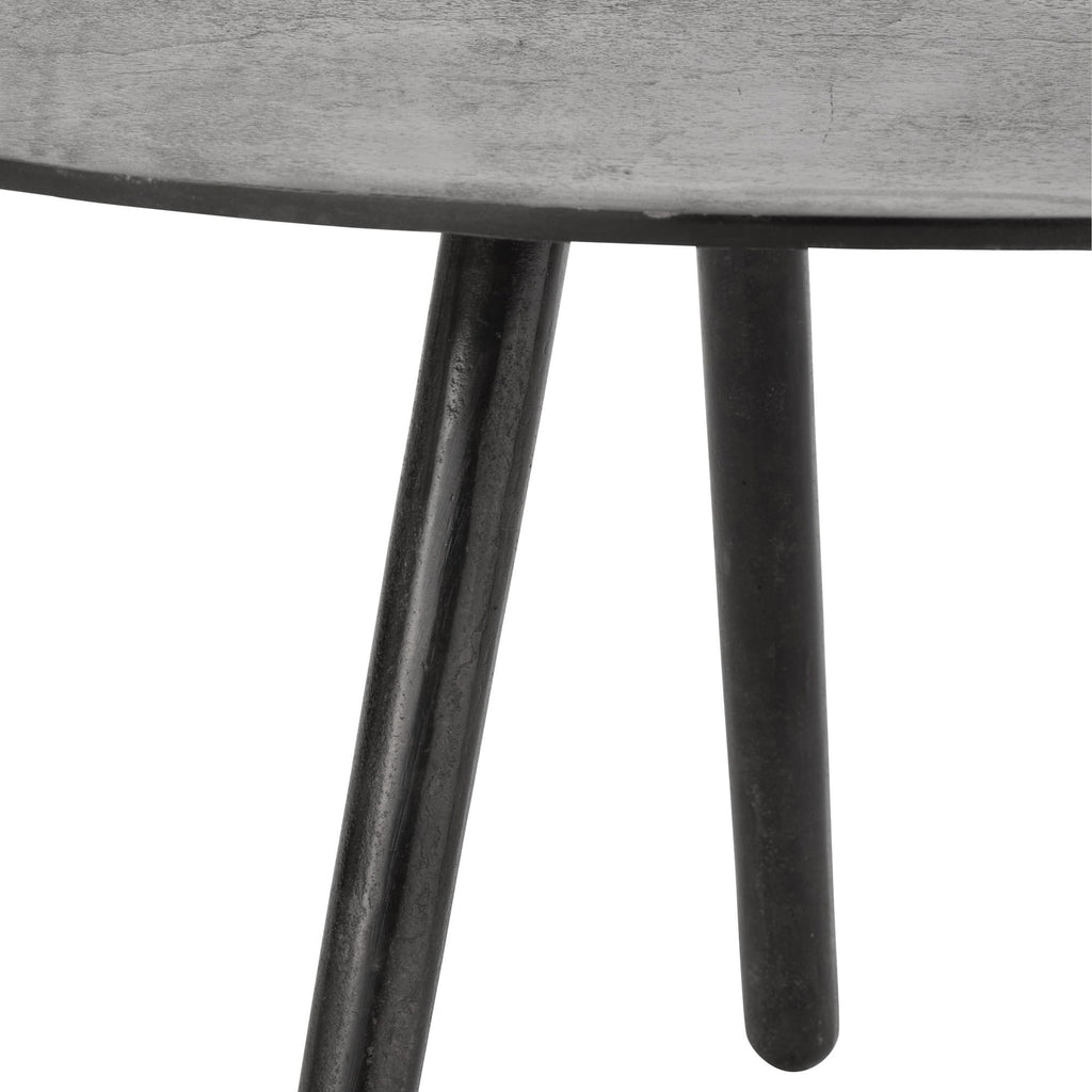 Stolik kawowy Drop mały czarny metal 89x53x32cm J - LINE