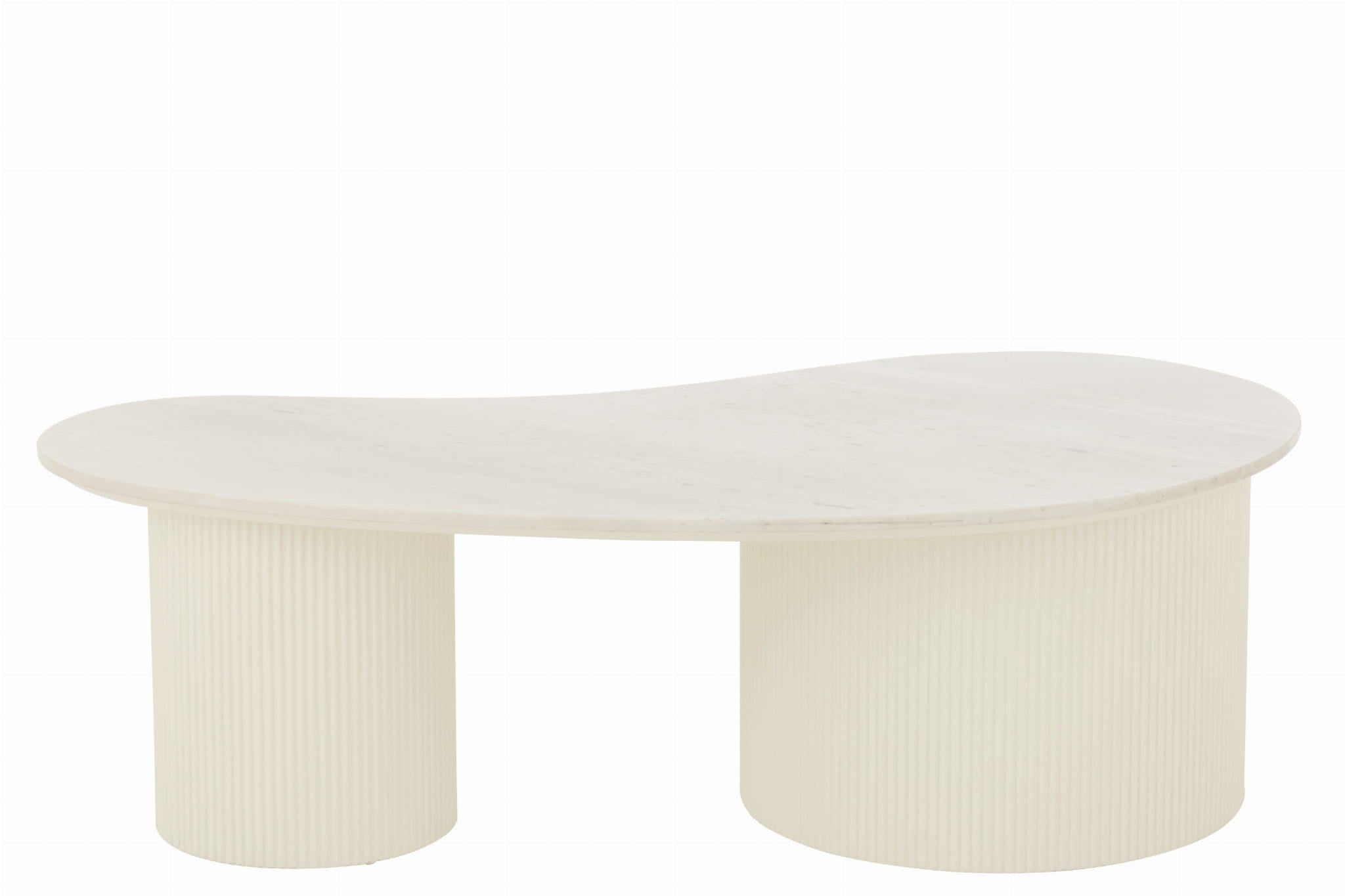 Stolik kawowy MORPHA marmur biały 120x60x37 cm J - LINE