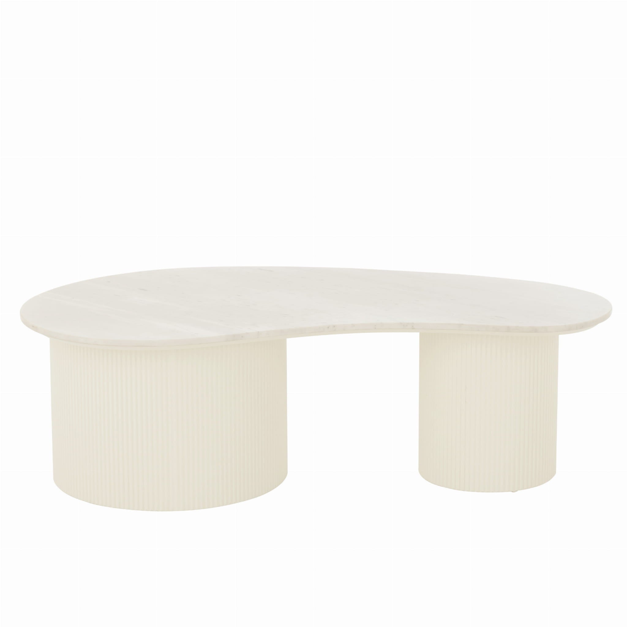 Stolik kawowy MORPHA marmur biały 120x60x37 cm J - LINE