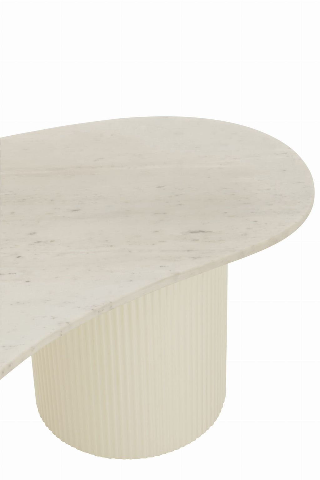 Stolik kawowy MORPHA marmur biały 120x60x37 cm J - LINE