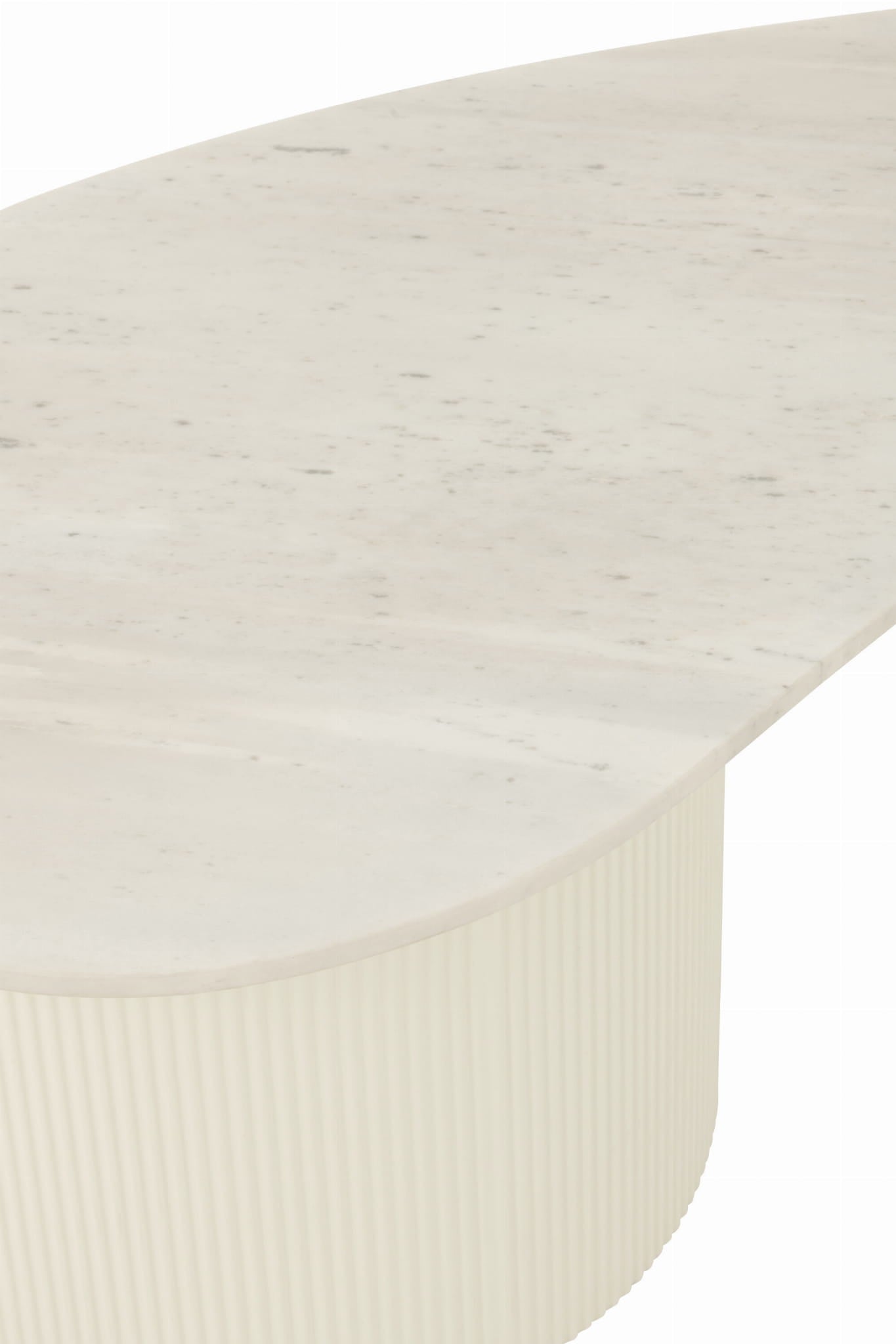Stolik kawowy MORPHA marmur biały 120x60x37 cm J - LINE