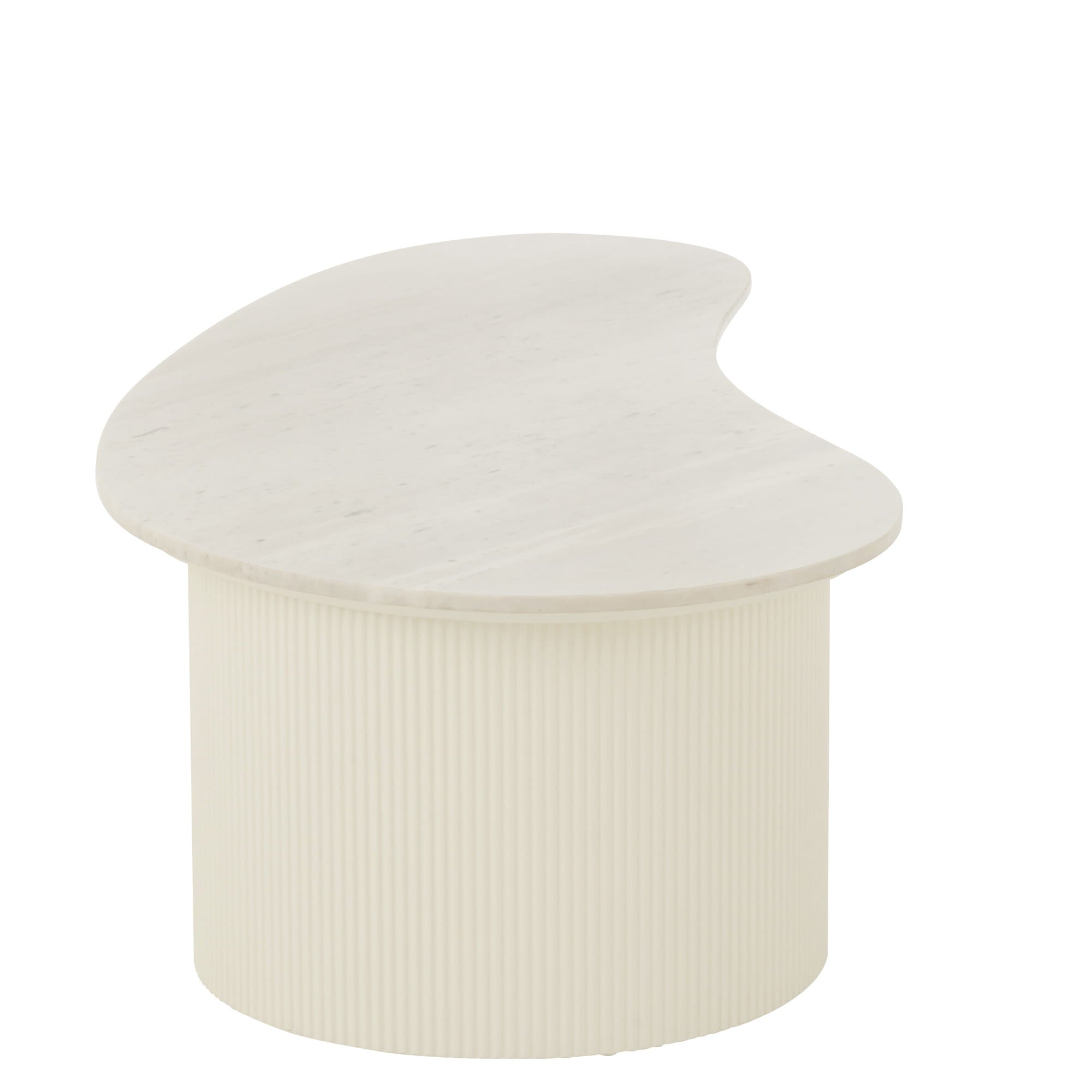 Stolik kawowy MORPHA marmur biały 120x60x37 cm J - LINE