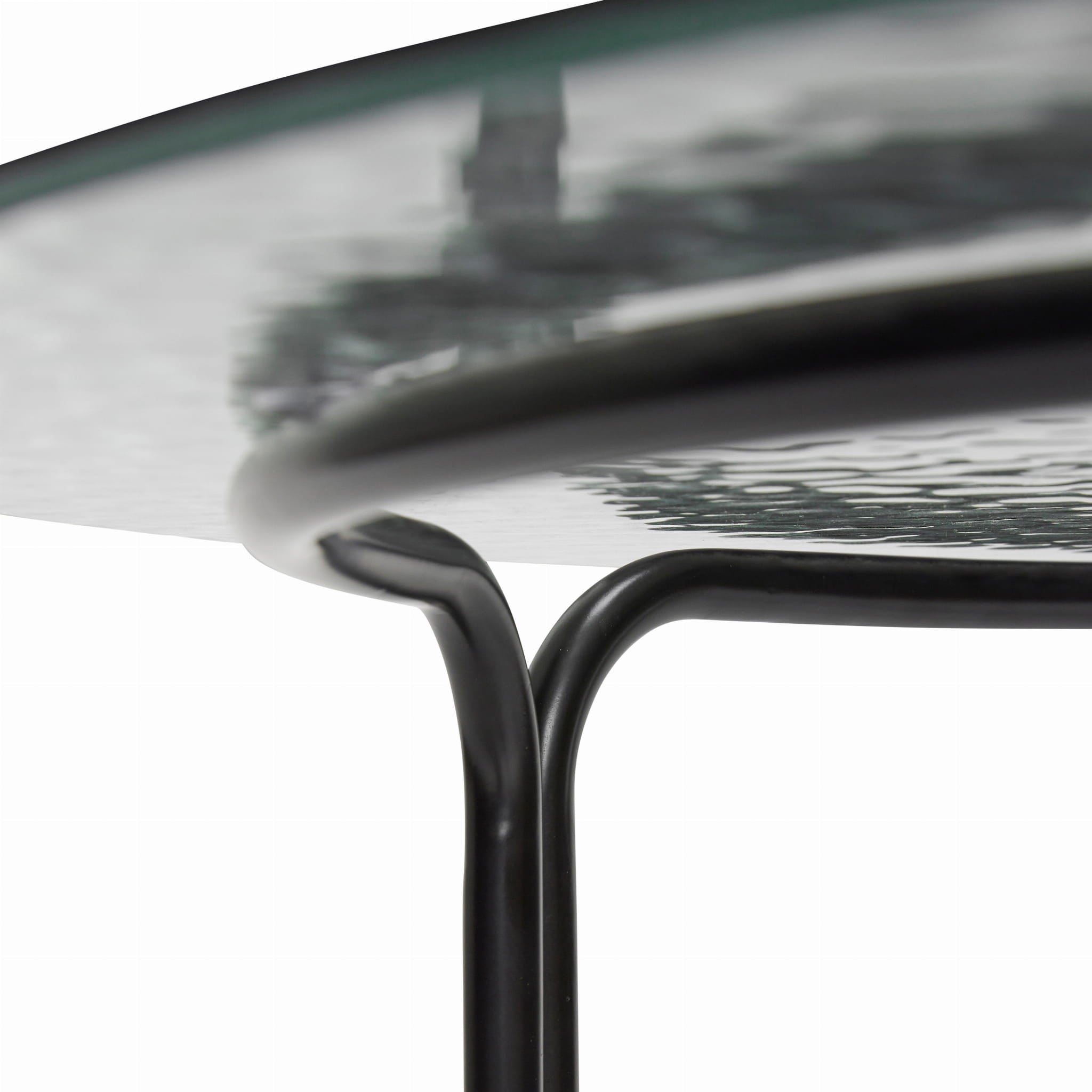 Stolik kawowy Orbit czarny ø80xh45cm Hübsch