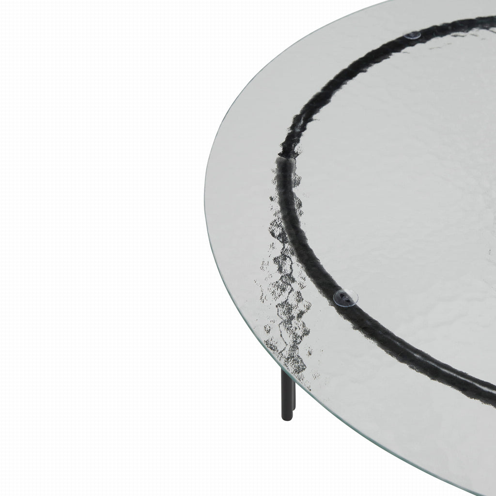 Stolik kawowy Orbit czarny ø80xh45cm Hübsch