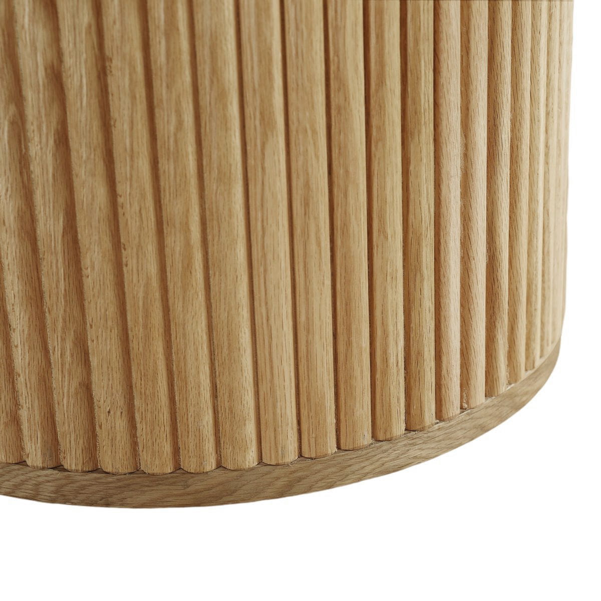 Stolik kawowy PALM ø80x35 cm fornir dębowy lamele Zago