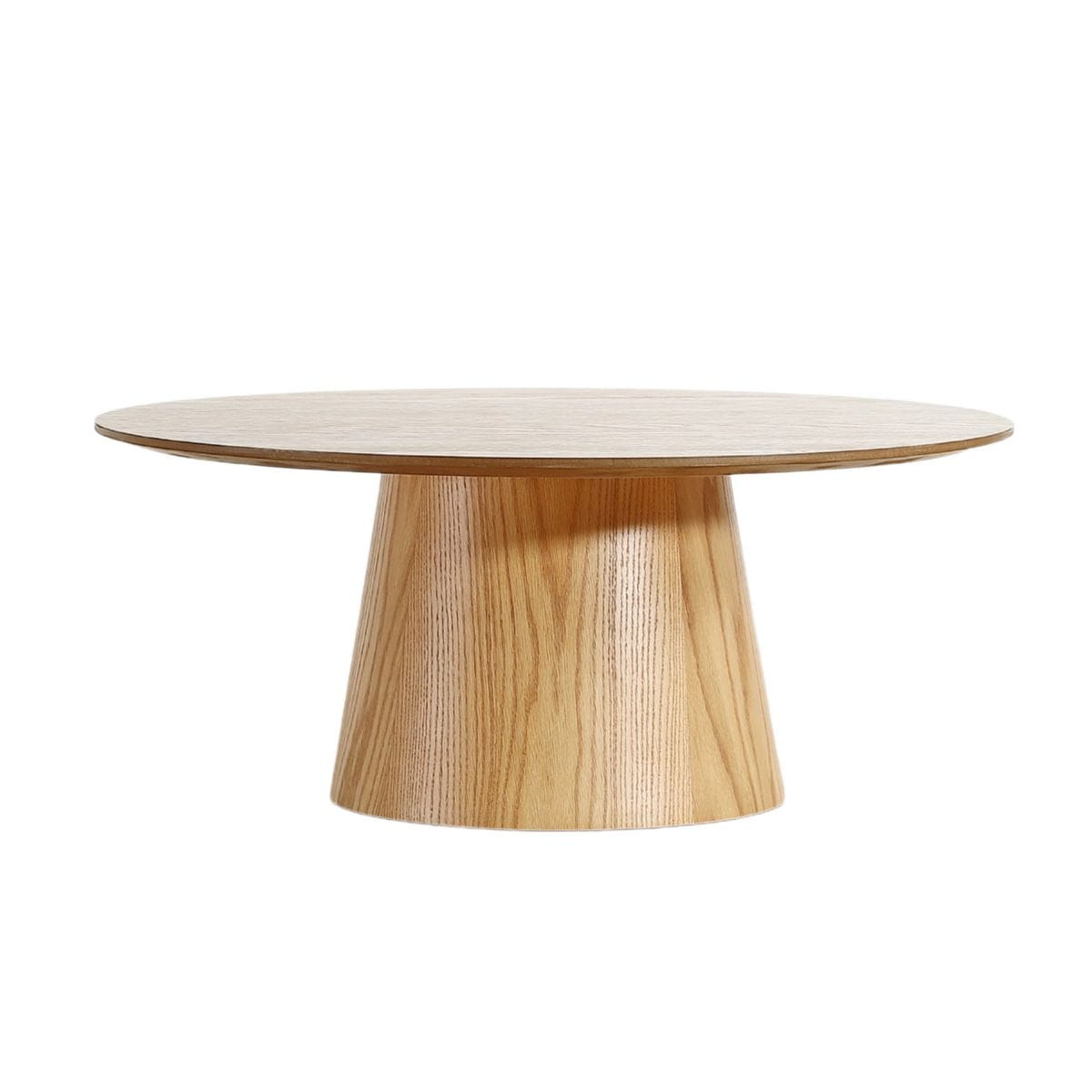 Stolik kawowy Polen ø80x35 cm fornir dębowy Zago
